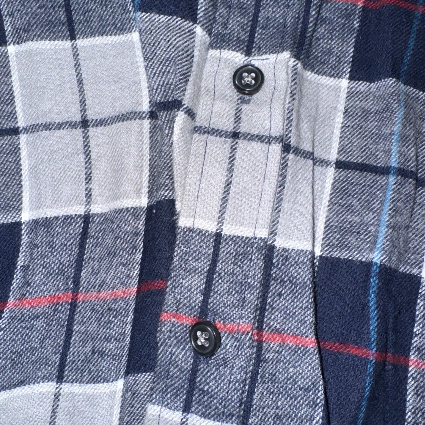 Vintage VINTAGE John Ashford Flannel Button-Up XL Blue Mens Shirt Size US XL / EU 56 / 4 - 2 Thumbnail