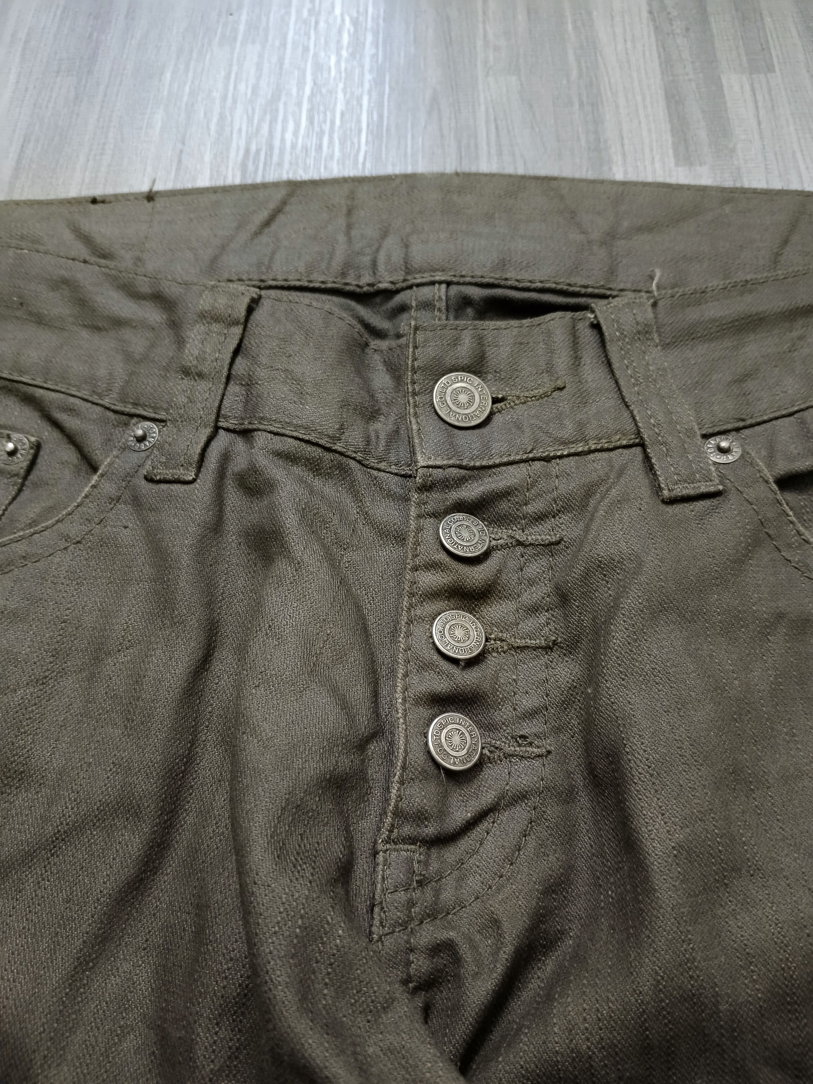 Tornado Mart TORNADO MART WAXED FLARE DENIM PANTS Size US 30 / EU 46 - 6 Thumbnail