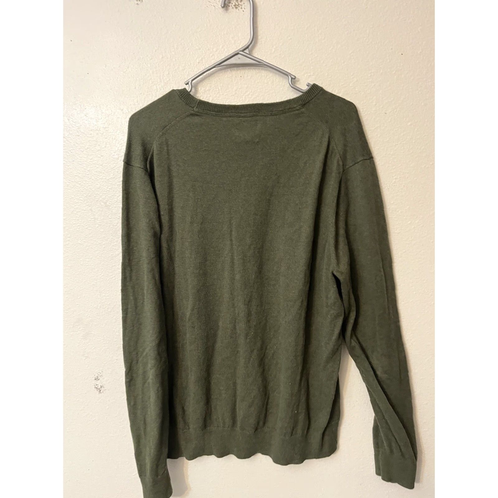 Vintage 14th and Union Sweater Men’s XL Cotton Cashmere Green Crew neck Pullover Size US XL / EU 56 / 4 - 3 Thumbnail