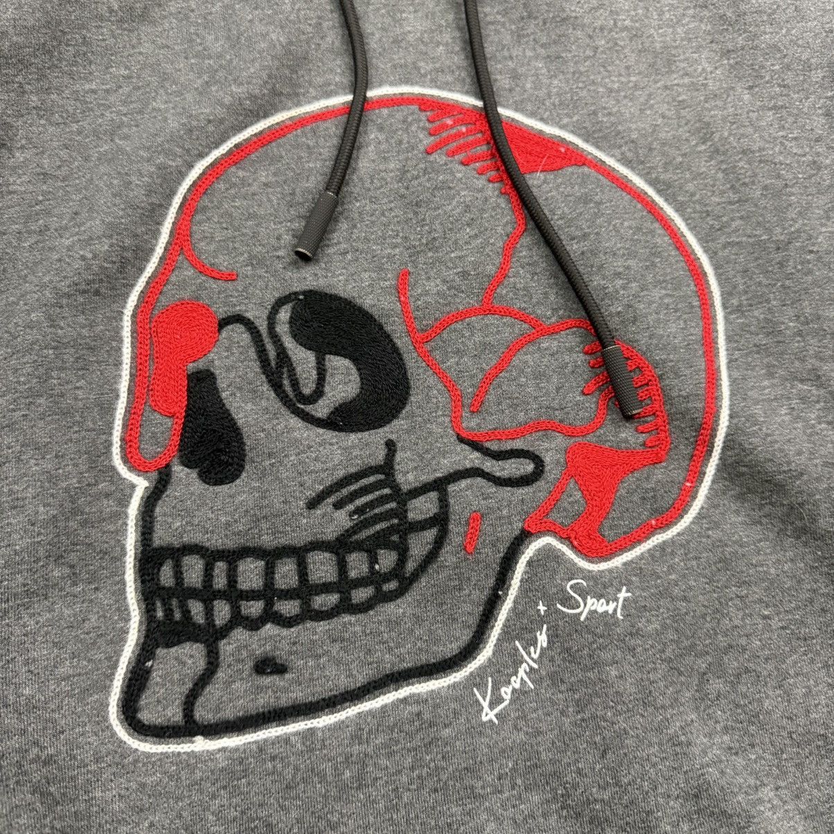 The Kooples Kooples Paris Gray Skull Hoodie Sweater Size M Size US M / EU 48-50 / 2 - 2 Thumbnail