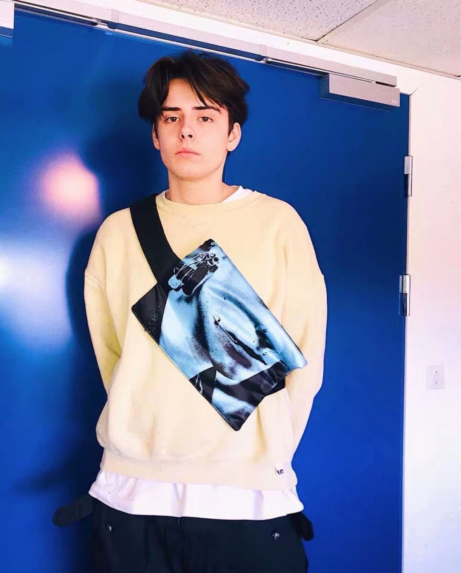 Raf Simons Raf Simons X Eastpak blue portrait printed crossbody bag-25 Size ONE SIZE - 6 Thumbnail