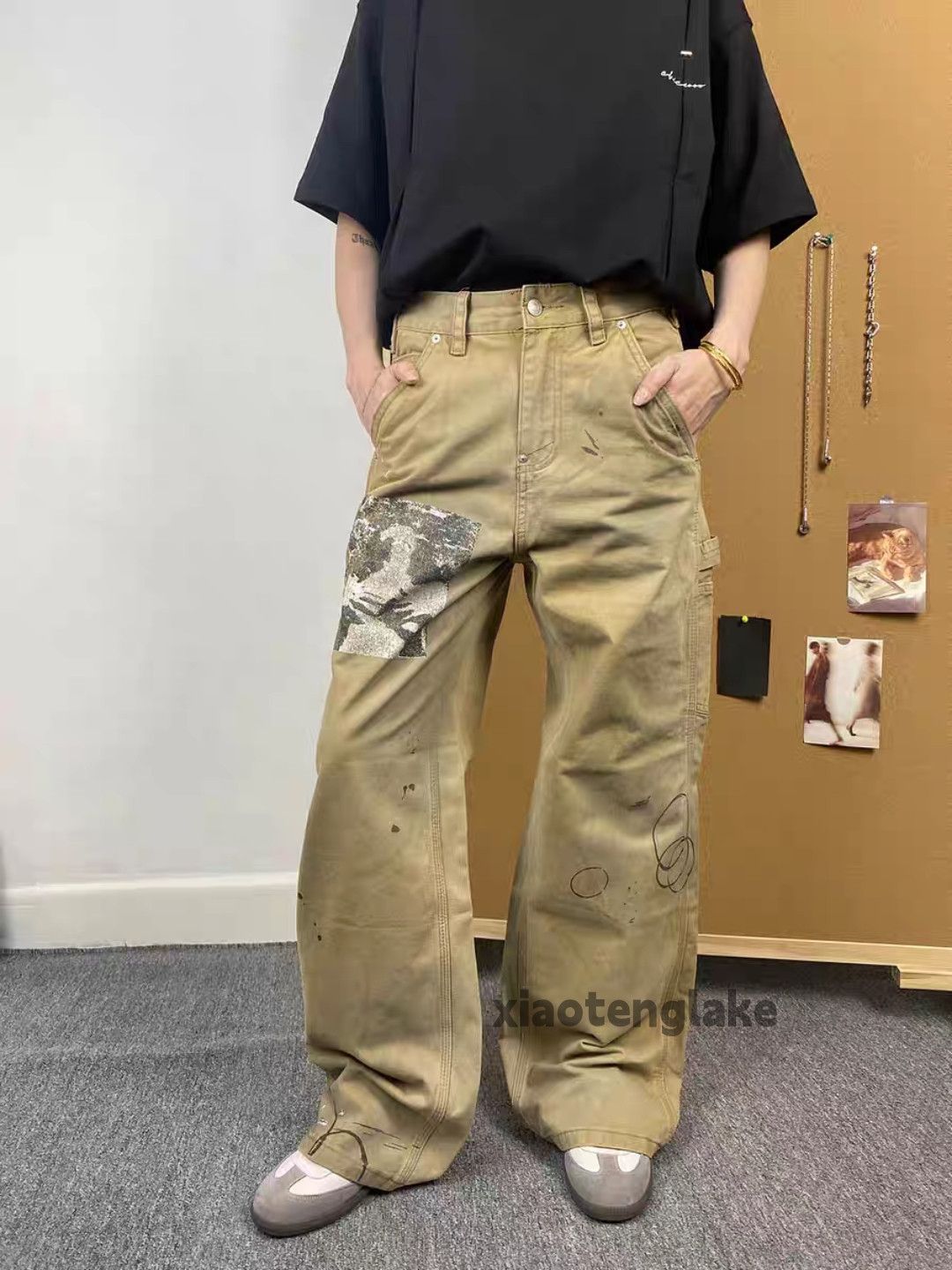 Designer × Japanese Brand × Vintage utility punk grunge hiphop patch stain bootcut pants Size US 32 / EU 48 - 5 Thumbnail