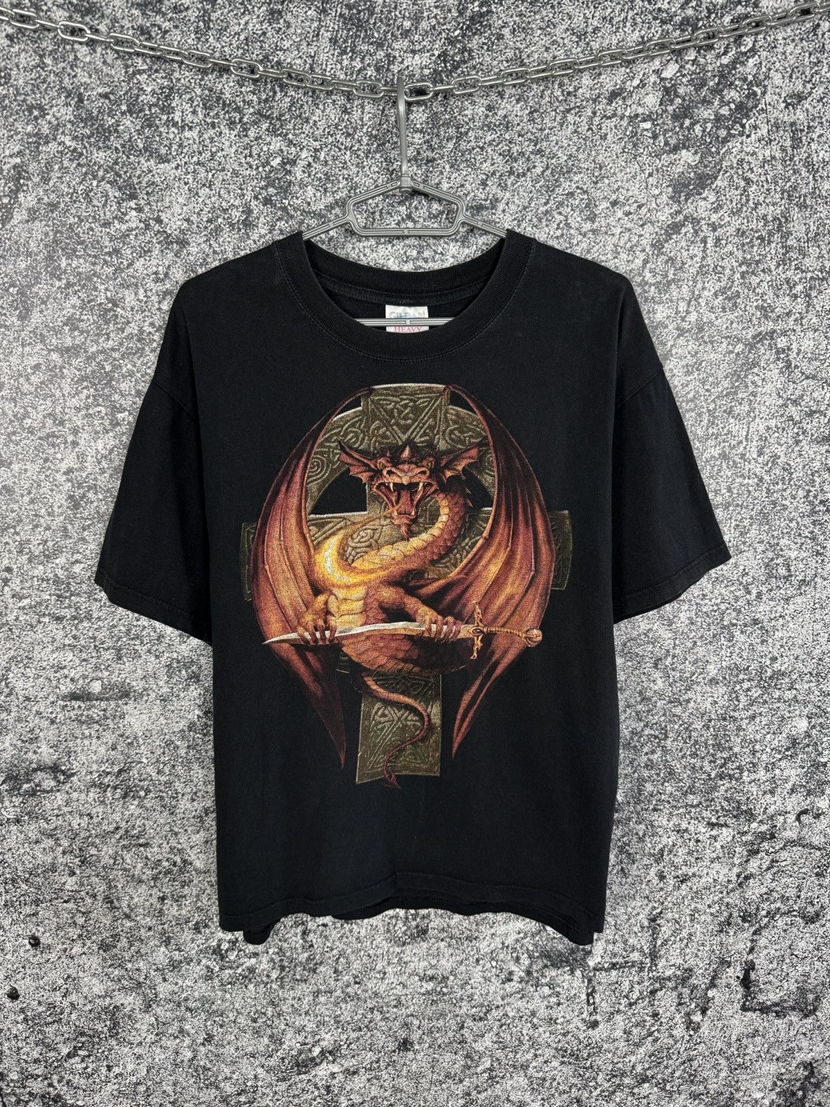 Vintage Men’s Spiral Vintage T-Shirt Bat Dragon Band Tee Size L Size US L / EU 52-54 / 3 - 1 Thumbnail
