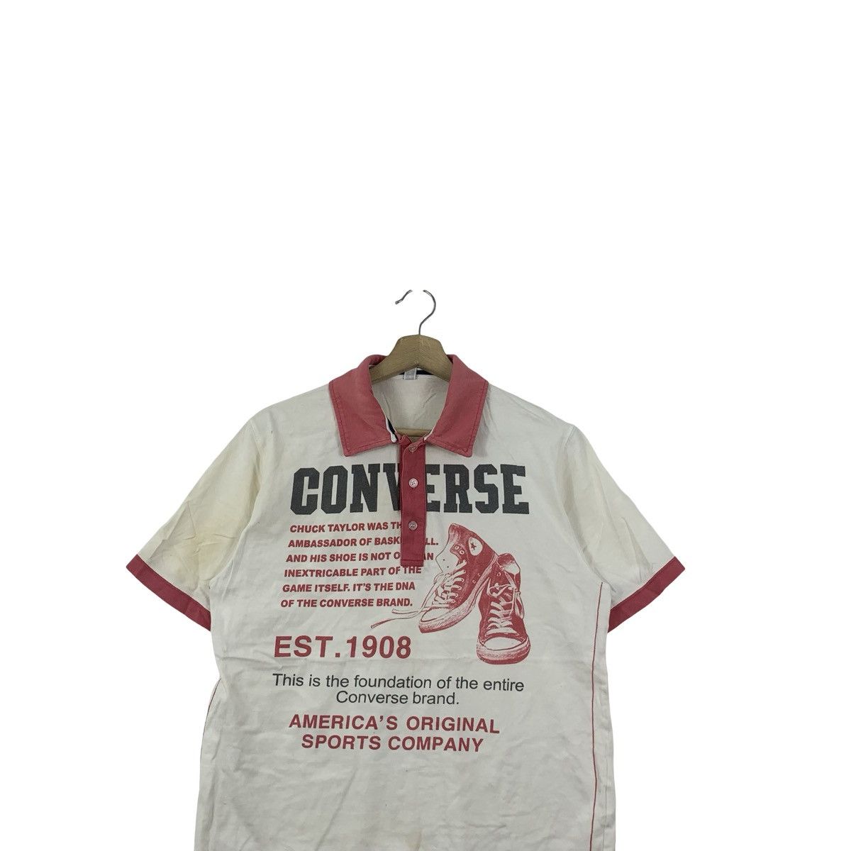 Converse Vintage CONVERSE ALL STAR Chuck Taylor Polo Tee Shirt Size US S / EU 44-46 / 1 - 2 Thumbnail
