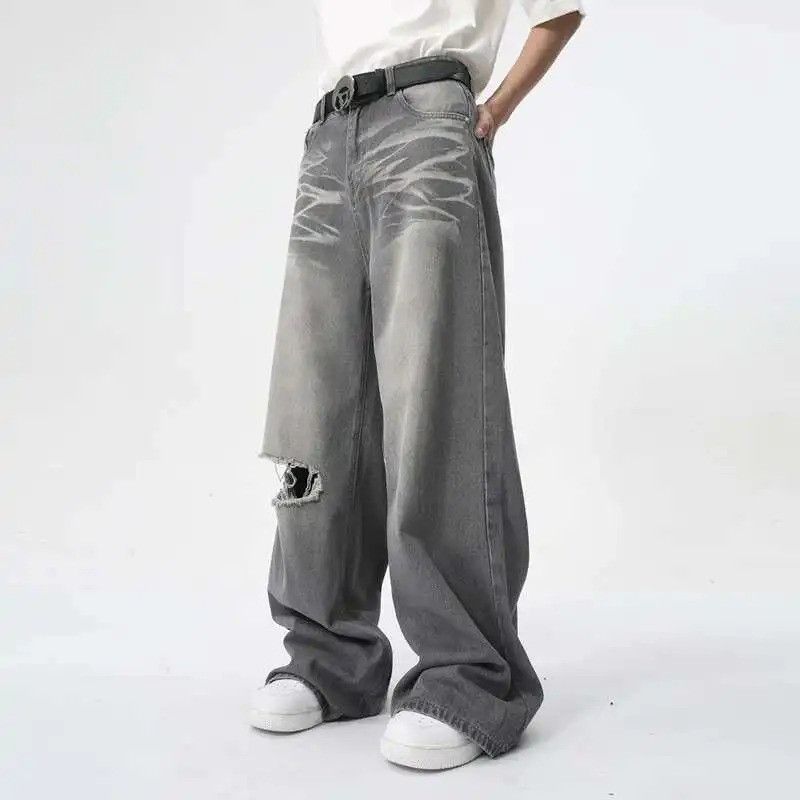 Denime × Jean Casual Straight Wide Leg Denim Size US 32 / EU 48 - 3 Thumbnail