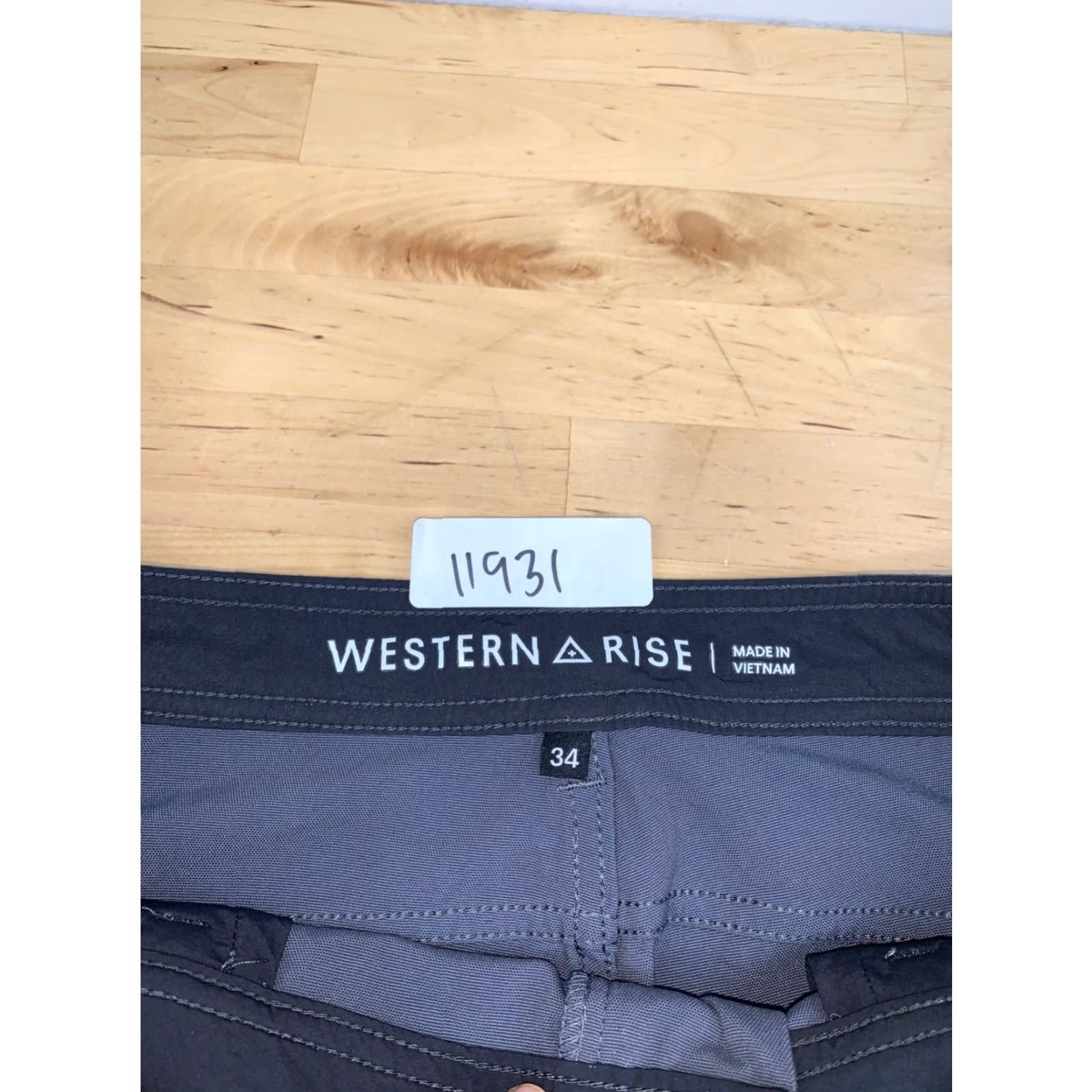 Vintage Western Rise Evolution Pants Men 34x30 Gray Chino Pants Casual Travel Workwear 5-Pocket Nylon Straight Size US 34 / EU 50 - 3 Thumbnail