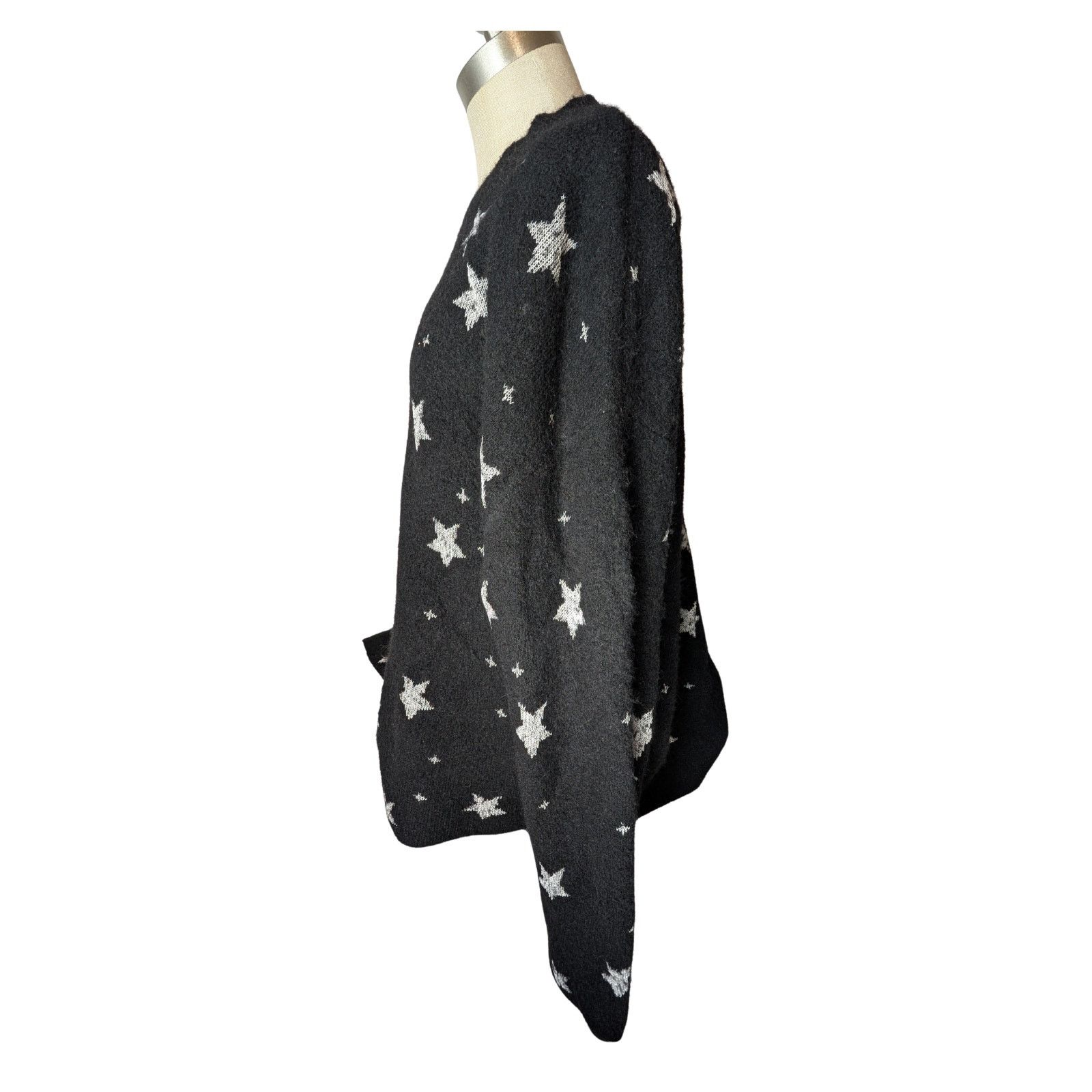 Allsaints AllSaints Stars Crew Ngeck Knitted Long-sleeve Black Sweater Size US XXL / EU 58 / 5 - 6 Thumbnail