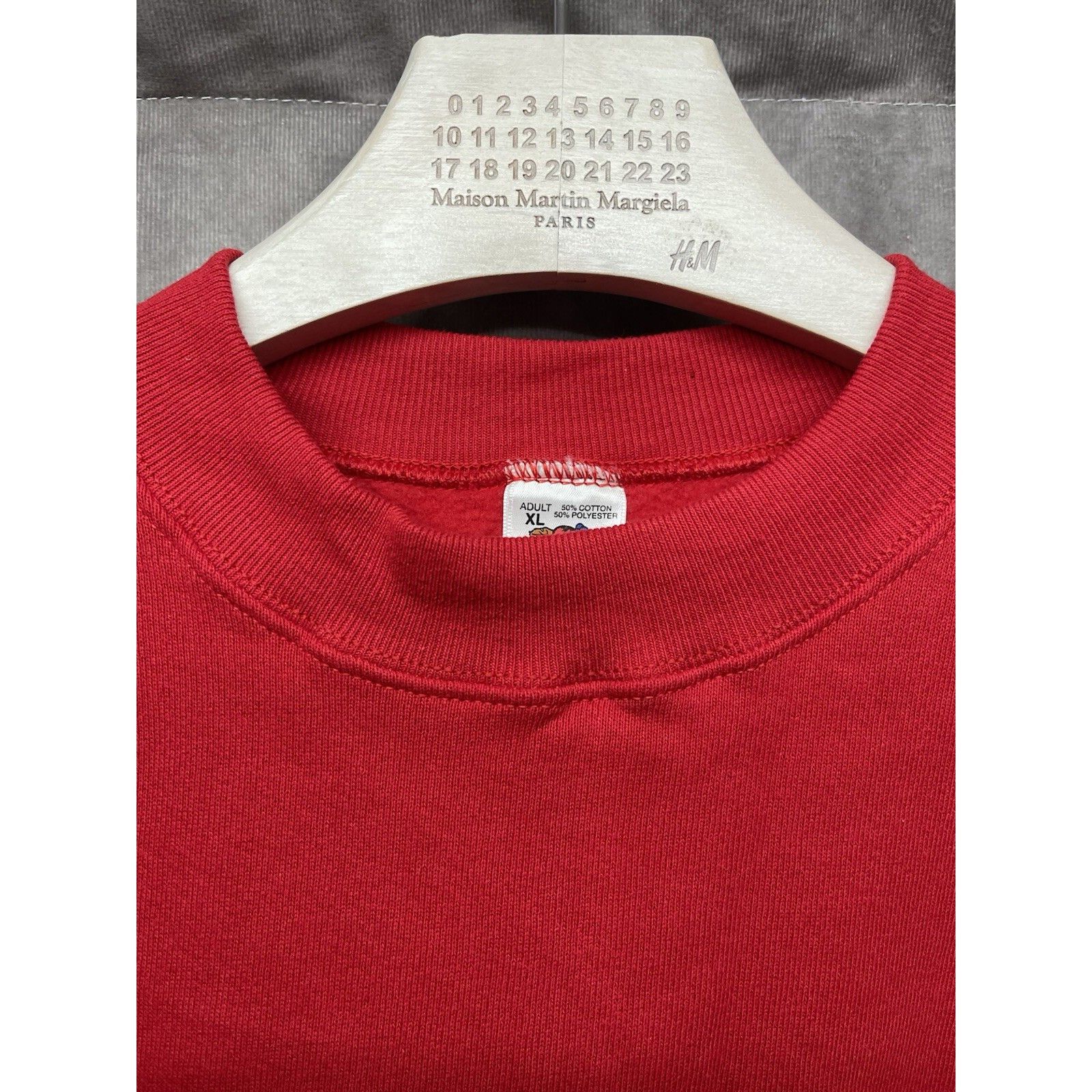 Fruit Of The Loom VTG 90s Fruit of the Loom Red Crewneck Blank Size XL Sweatsh Size US XL / EU 56 / 4 - 3 Thumbnail