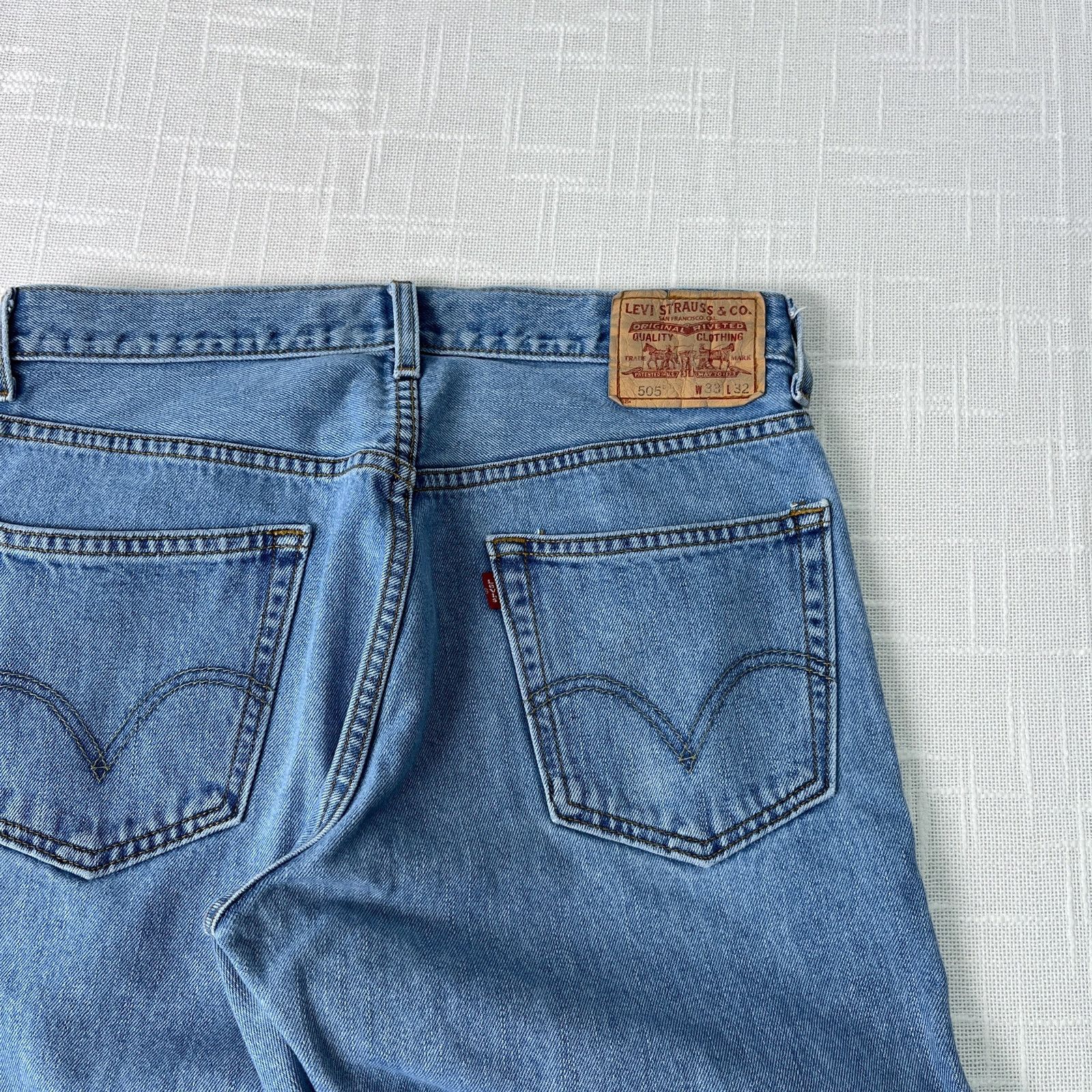 Levi's Y2K Levis 505 32x31 Regular Straight Jeans Mens Vtg Denim Size US 32 / EU 48 - 6 Thumbnail