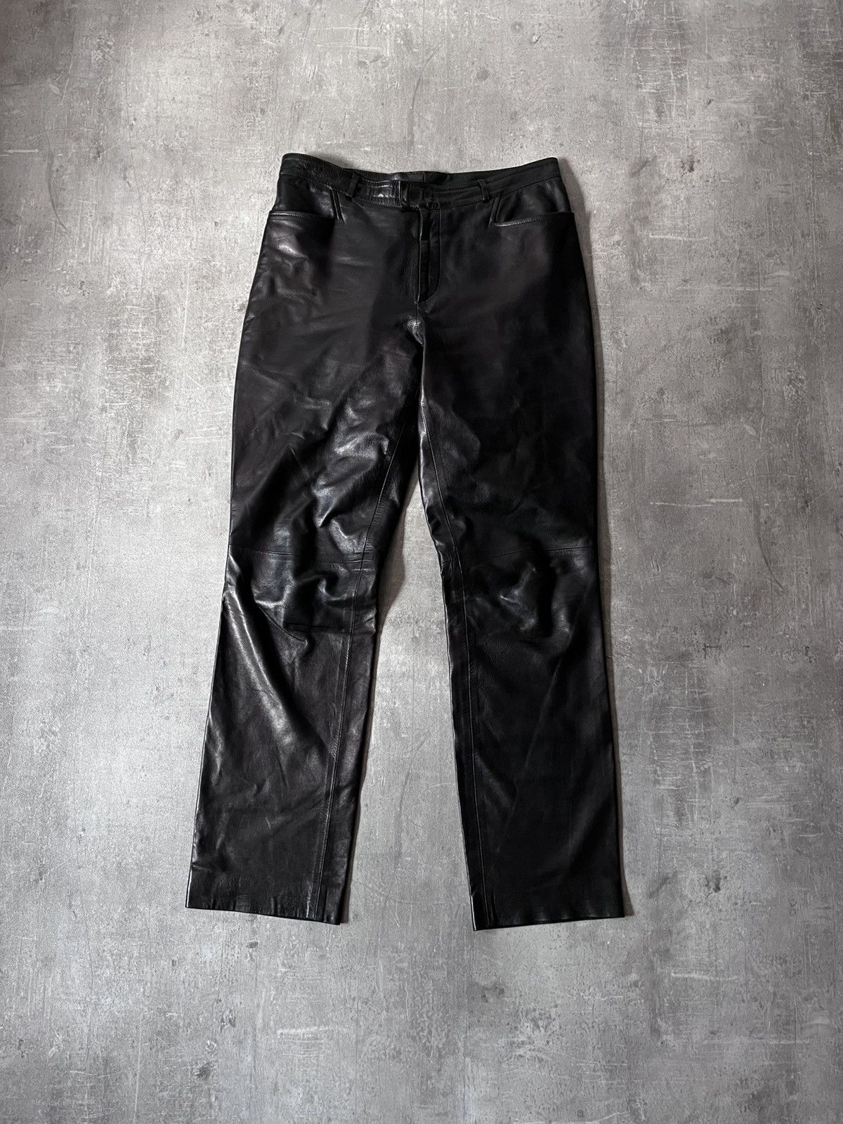 Gucci Gucci by Tom Ford 00s black leather pants Size US 30 / EU 46 - 1 Thumbnail