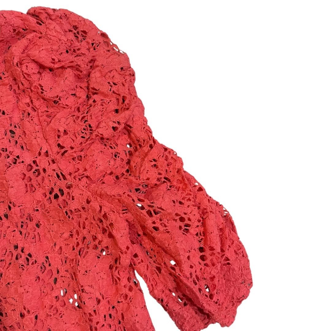 Other INC International Concepts Floral Lace Top Puff Sleeves Boho Size M / US 6-8 / IT 42-44 - 4 Thumbnail