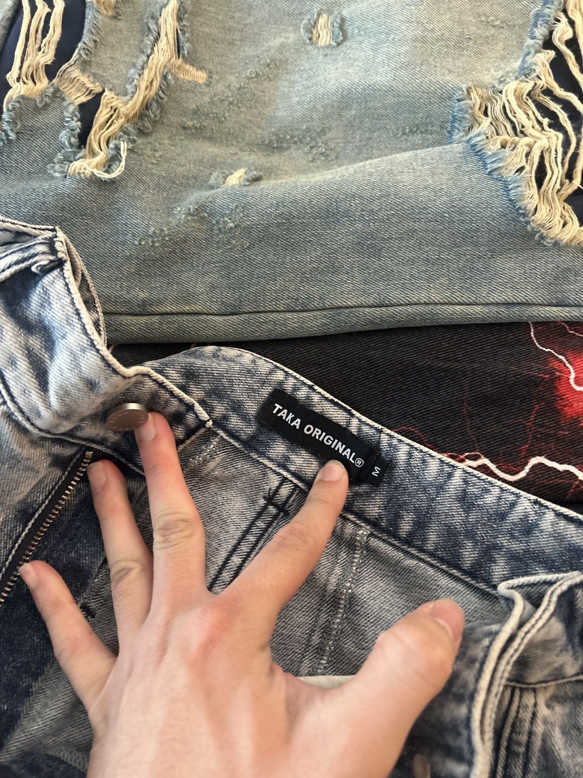 TAKA Original Taka Original Star Jeans Wide Fit Size US 29 - 2 Thumbnail