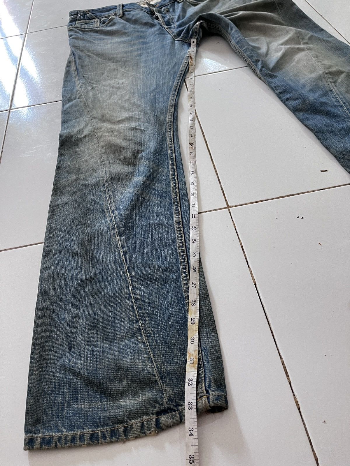FCUK JAPANESE FCUK FADED JEANS Size US 34 / EU 50 - 17 Thumbnail