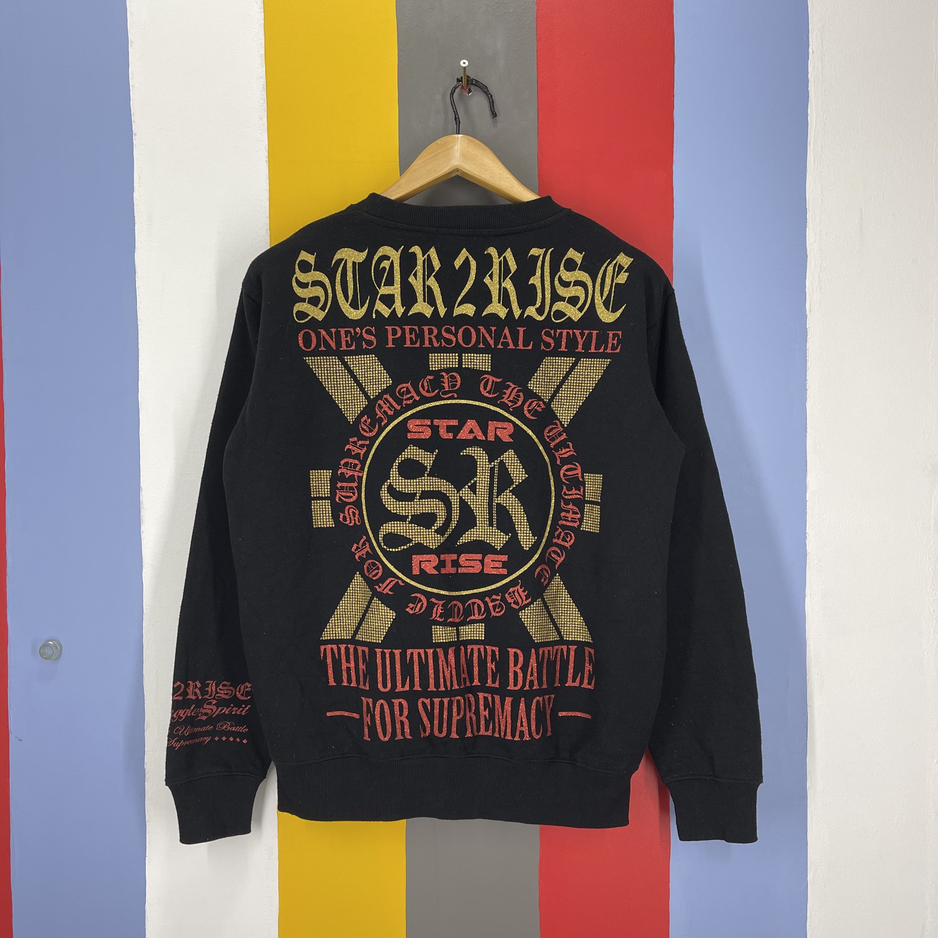 Japanese Brand STAR RISE by ORIGINAL REMAK GEAR Sweatshirt #1344/AU Size US M / EU 48-50 / 2 - 1 Thumbnail