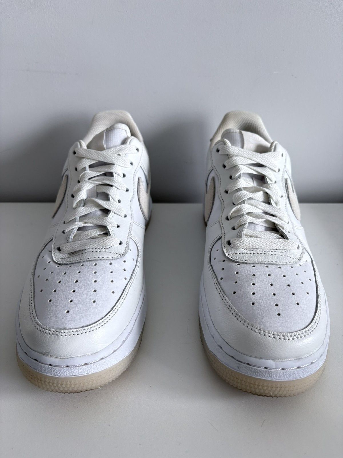 Nike Nike Air Force 1 Low leather suede Swoosh men's size 42.5 Size US 9.5 / EU 42-43 - 2 Thumbnail