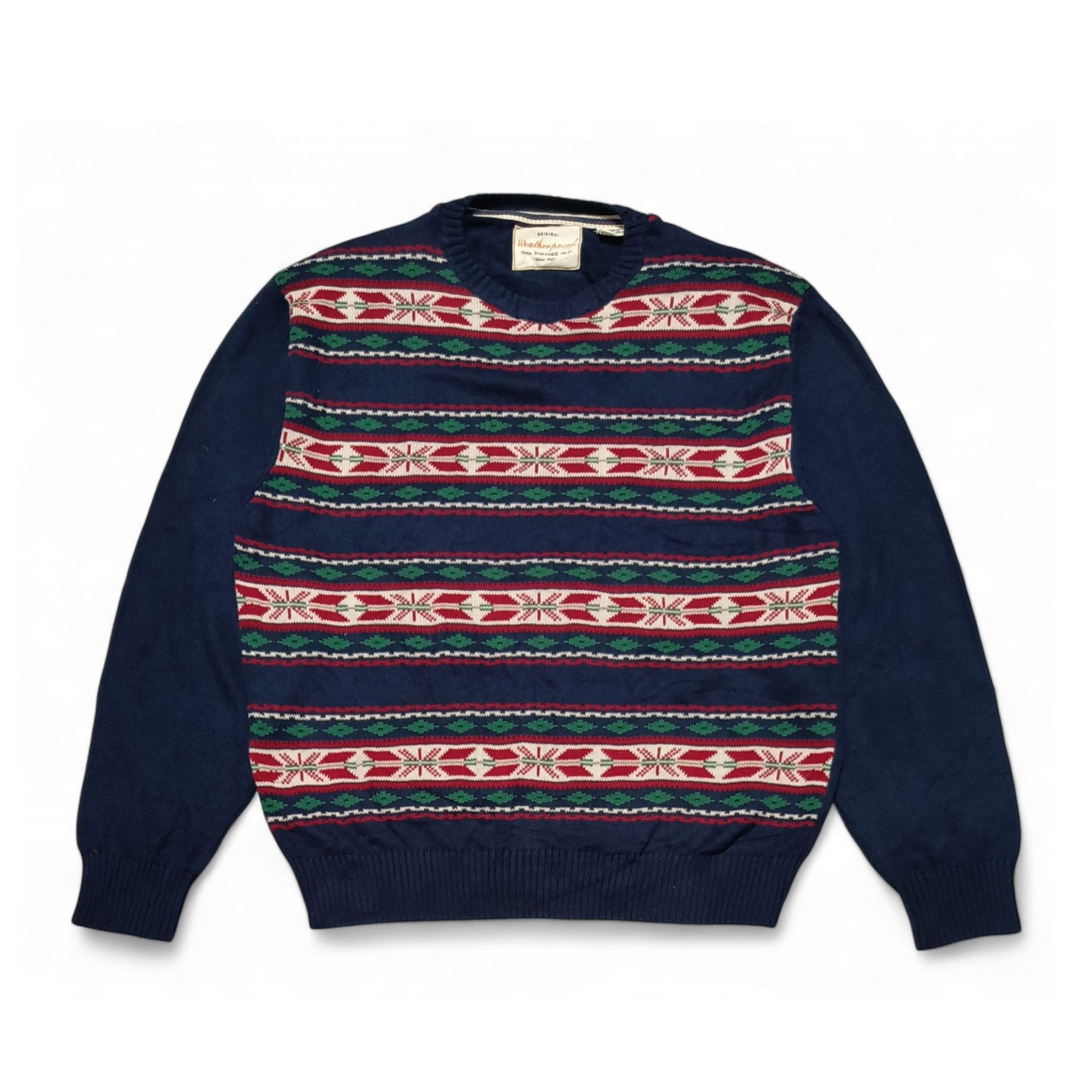 Other WEATHERPROOF Ethnic Striped Motifs Knit Crewneck Sweater Size US XL / EU 56 / 4 - 1 Thumbnail