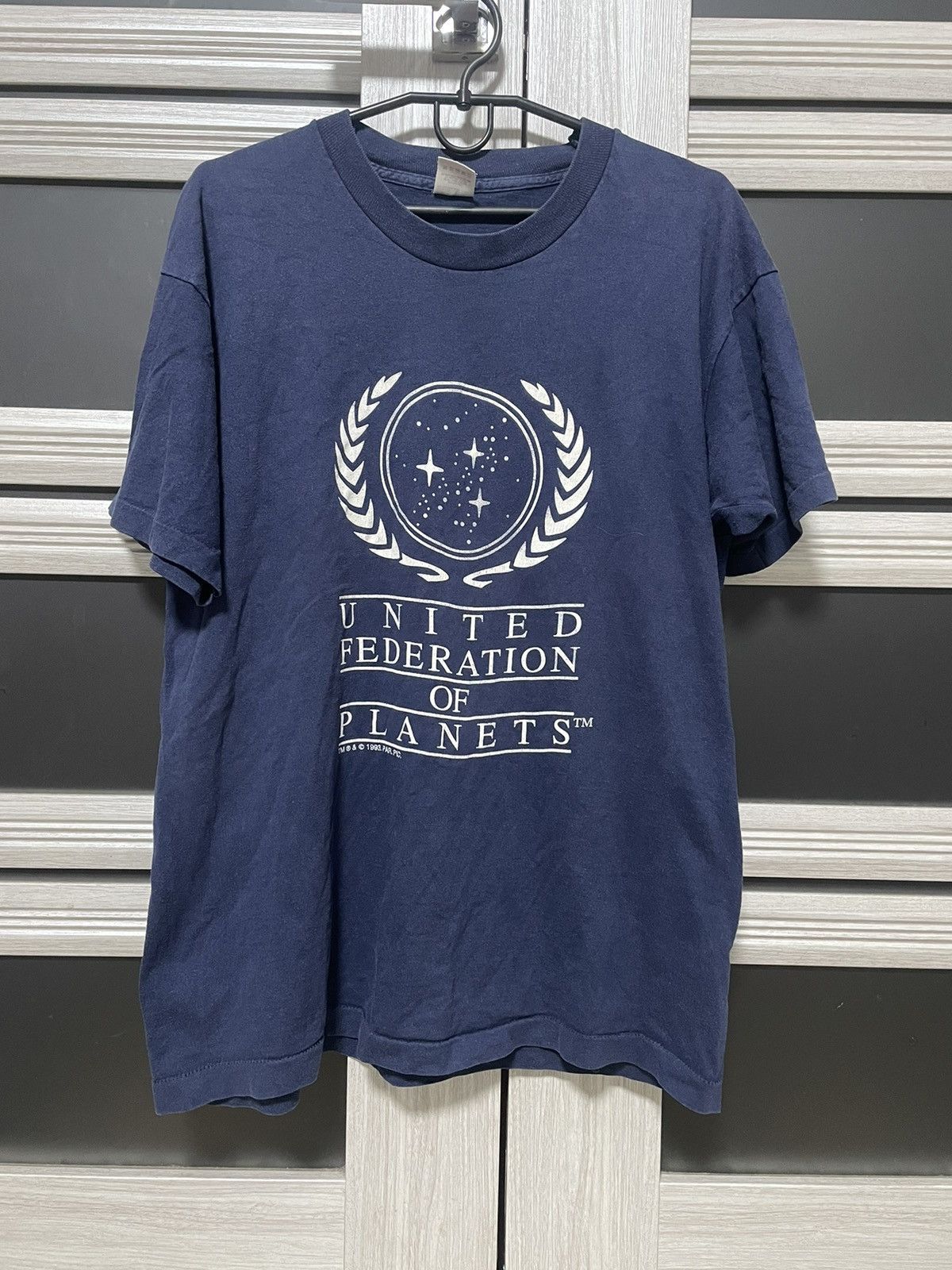 Sci-Fi Fantasy Vintage 1993 Star Trek United Federation of Planets Tee 90s Size US L / EU 52-54 / 3 - 1 Thumbnail