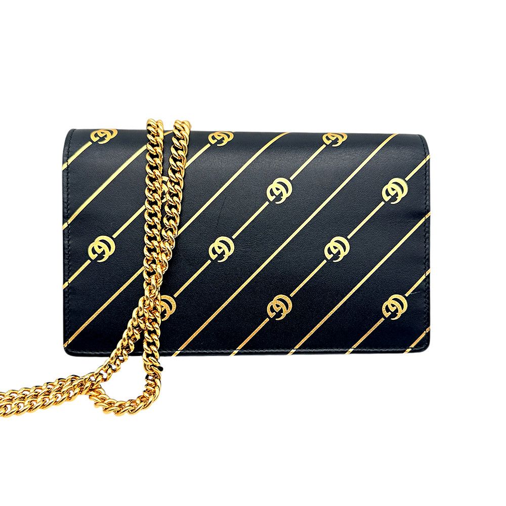 Gucci Gucci Women's Black and Gold Wallet-Purses Size ONE SIZE - 2 Thumbnail