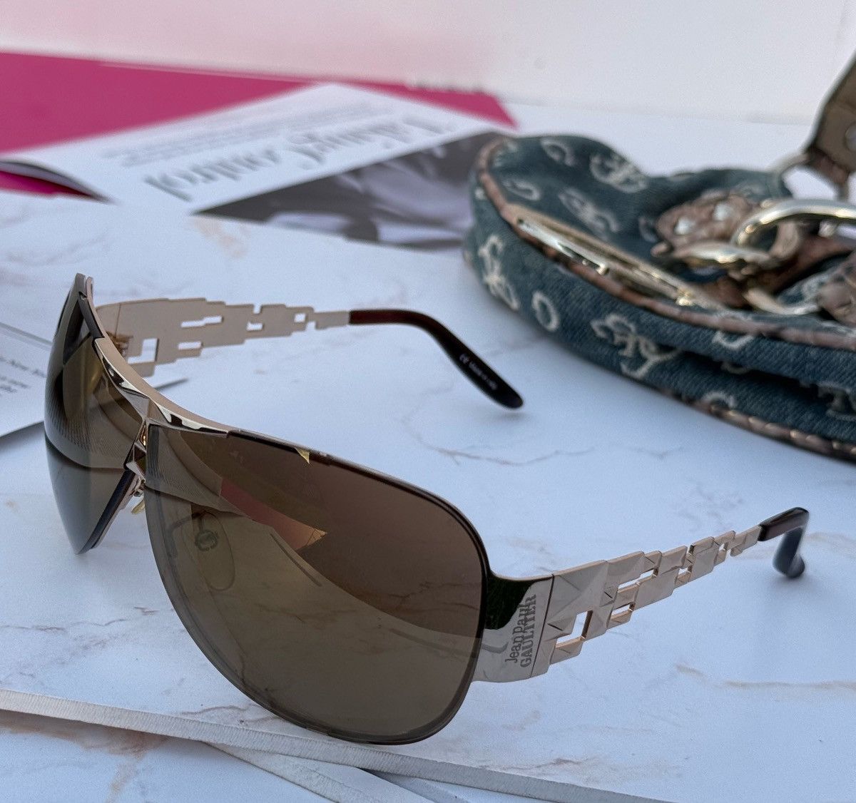 Jean Paul Gaultier Jean Paul Gaultier vintage sunglasses SJP062 Size ONE SIZE - 6 Thumbnail