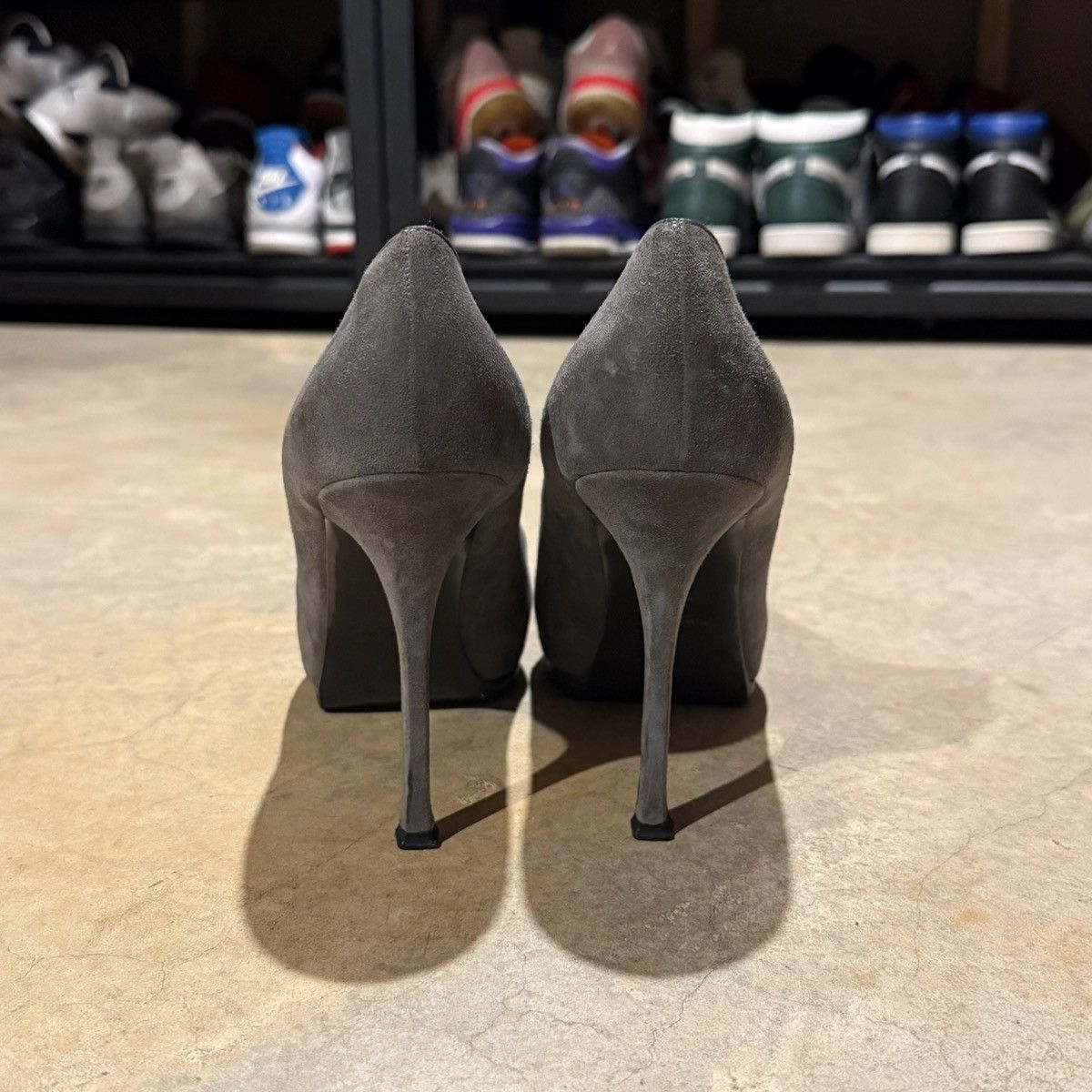 Yves Saint Laurent YSL Saint Laurent Tribtoo Patent Leather Suede Platform Pump Size US 11 / IT 41 - 6 Thumbnail