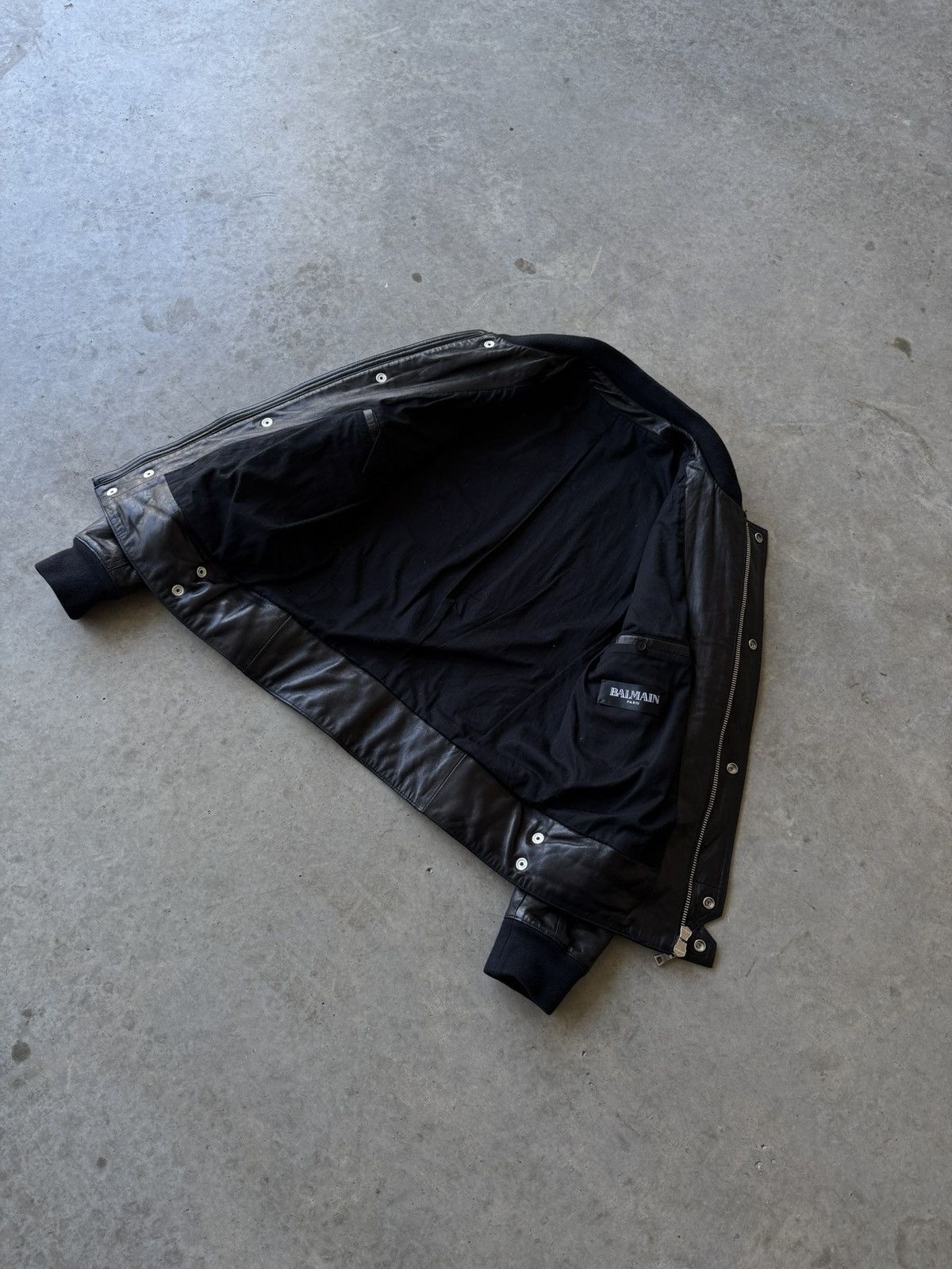 Balmain Balmain SS15 Lamb Leather Quilted Moto Jacket Size US M / EU 48-50 / 2 - 6 Thumbnail