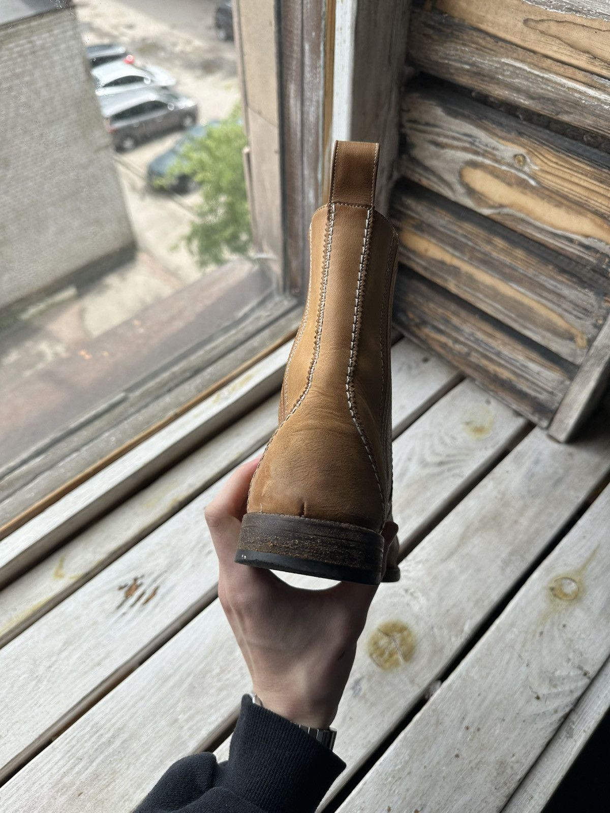 Bally LUXURY 🚨 BALLY VNTG BOOTS MEN BROWN COWBOY SHELSEY RARE Size US 7 / EU 40 - 11 Thumbnail