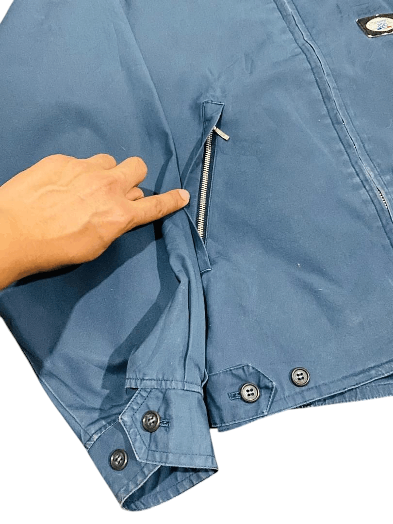 Asics × Vintage Vintage Asics Blue Washed Motorsport Lightweight Jacket Size US M / EU 48-50 / 2 - 7 Thumbnail
