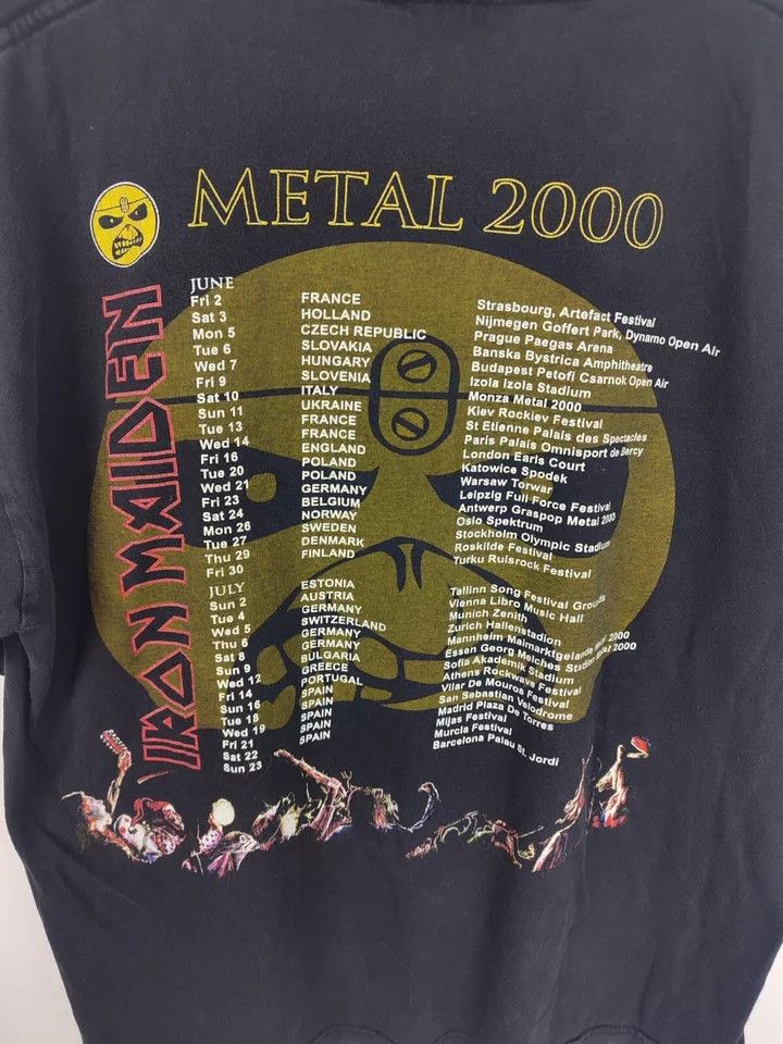 Vintage Iron Maiden t Shirt Bruce Dickinson Official Metal 2000 Size US L / EU 52-54 / 3 - 6 Thumbnail