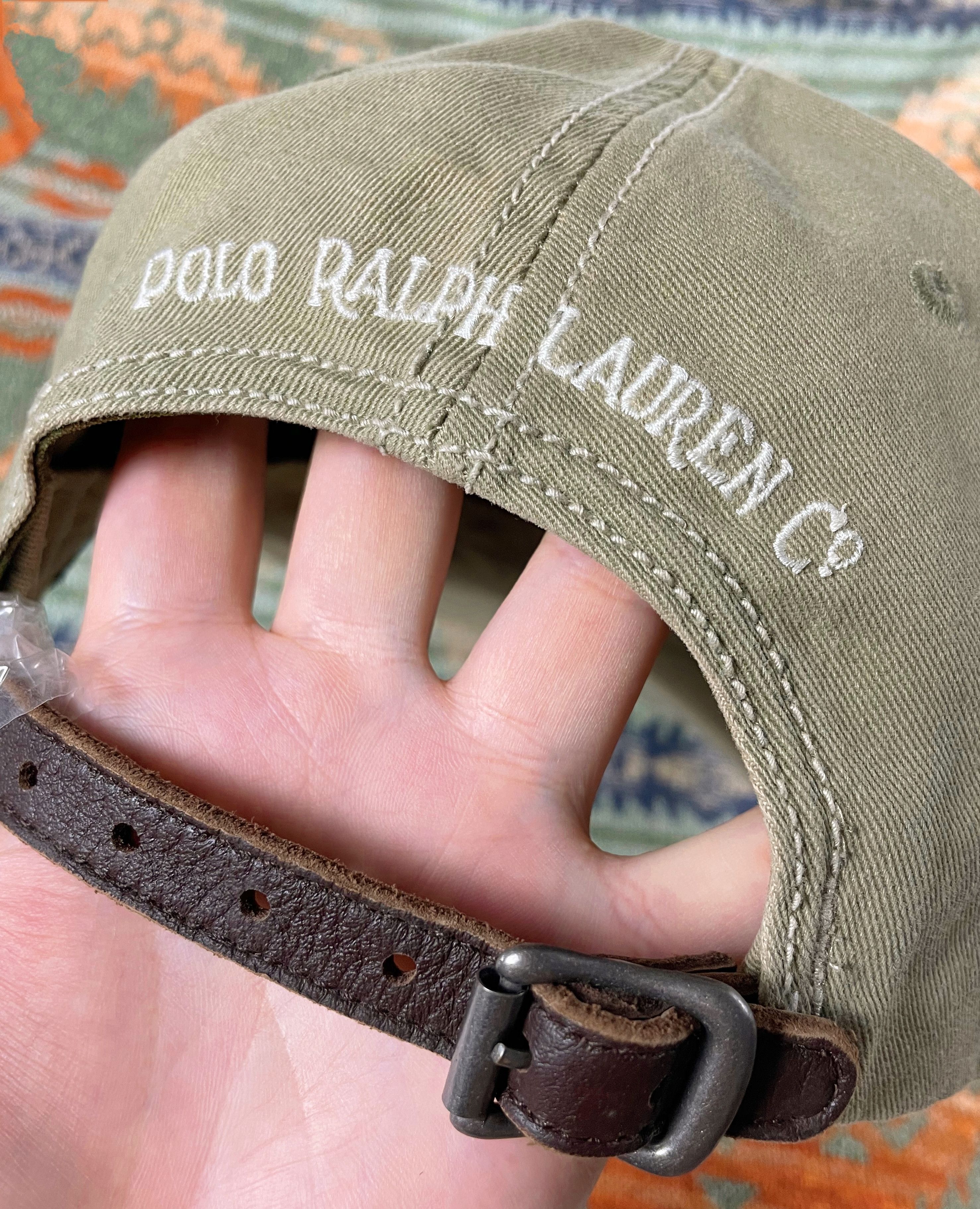 Polo Ralph Lauren Polo Ralph Lauren Fishing Club Leather Baseball Hat Cap Size ONE SIZE - 3 Thumbnail