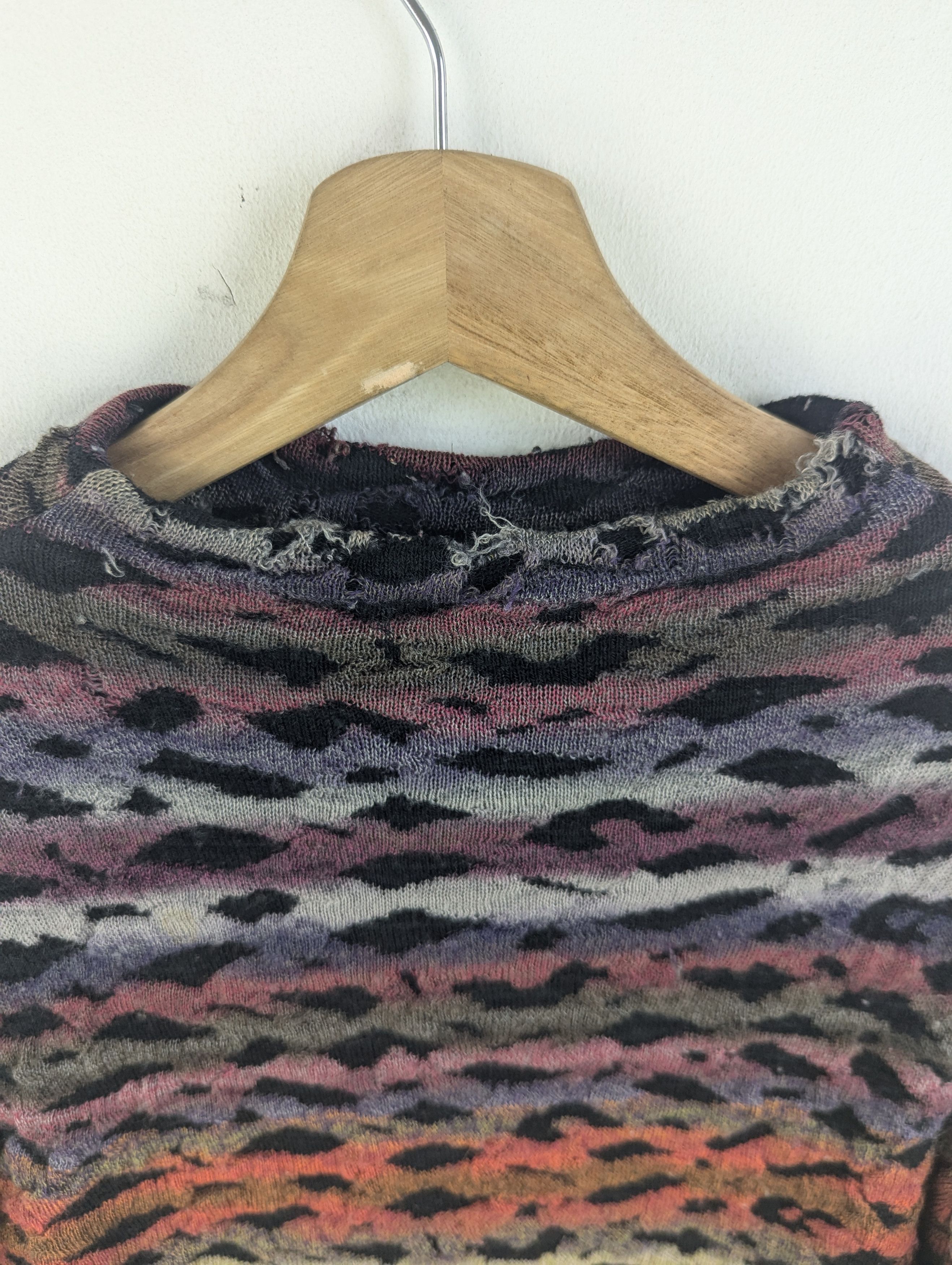 Aran Isles Knitwear × Japanese Brand × Vintage Vintage Coogi Style Wool Knit Sweater Cropped Distressed Size S / US 4 / IT 40 - 7 Thumbnail