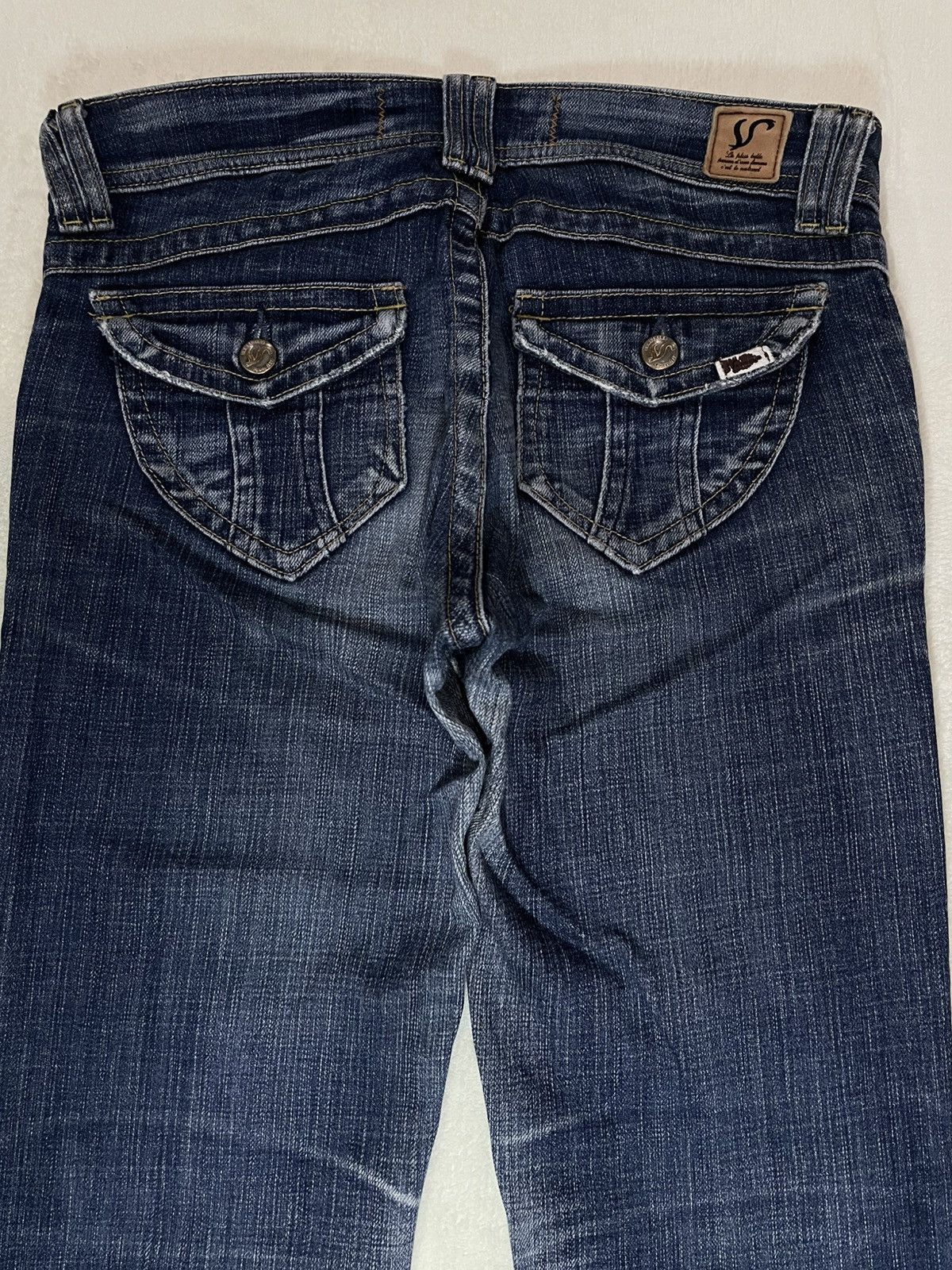 Edwin Vintage Something Edwin Mudwash Ripped Boot Cut Denim Jeans Size US 31 - 13 Thumbnail