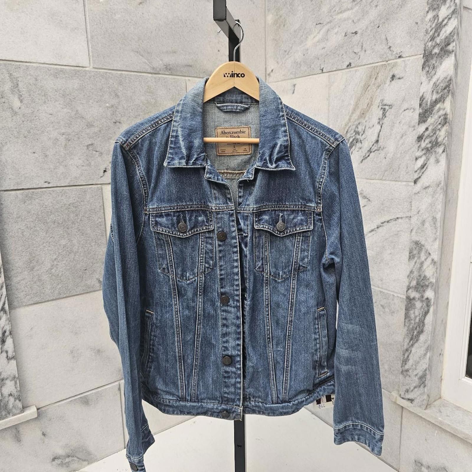 Abercrombie & Fitch Abercrombie & Fitch Denim Jacket Size US L / EU 52-54 / 3 - 5 Thumbnail