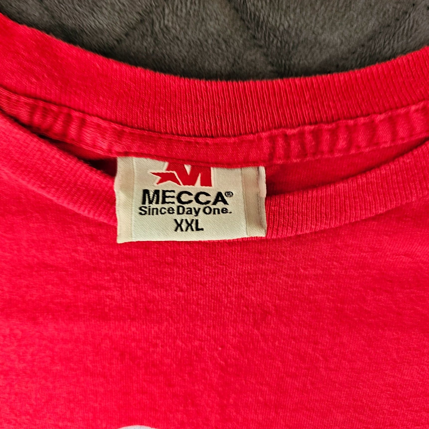 Vintage Vintage Mecca Athletic Shirt 2XL Red Long Sleeve 90's Casual Mens Size US XXL / EU 58 / 5 - 2 Thumbnail