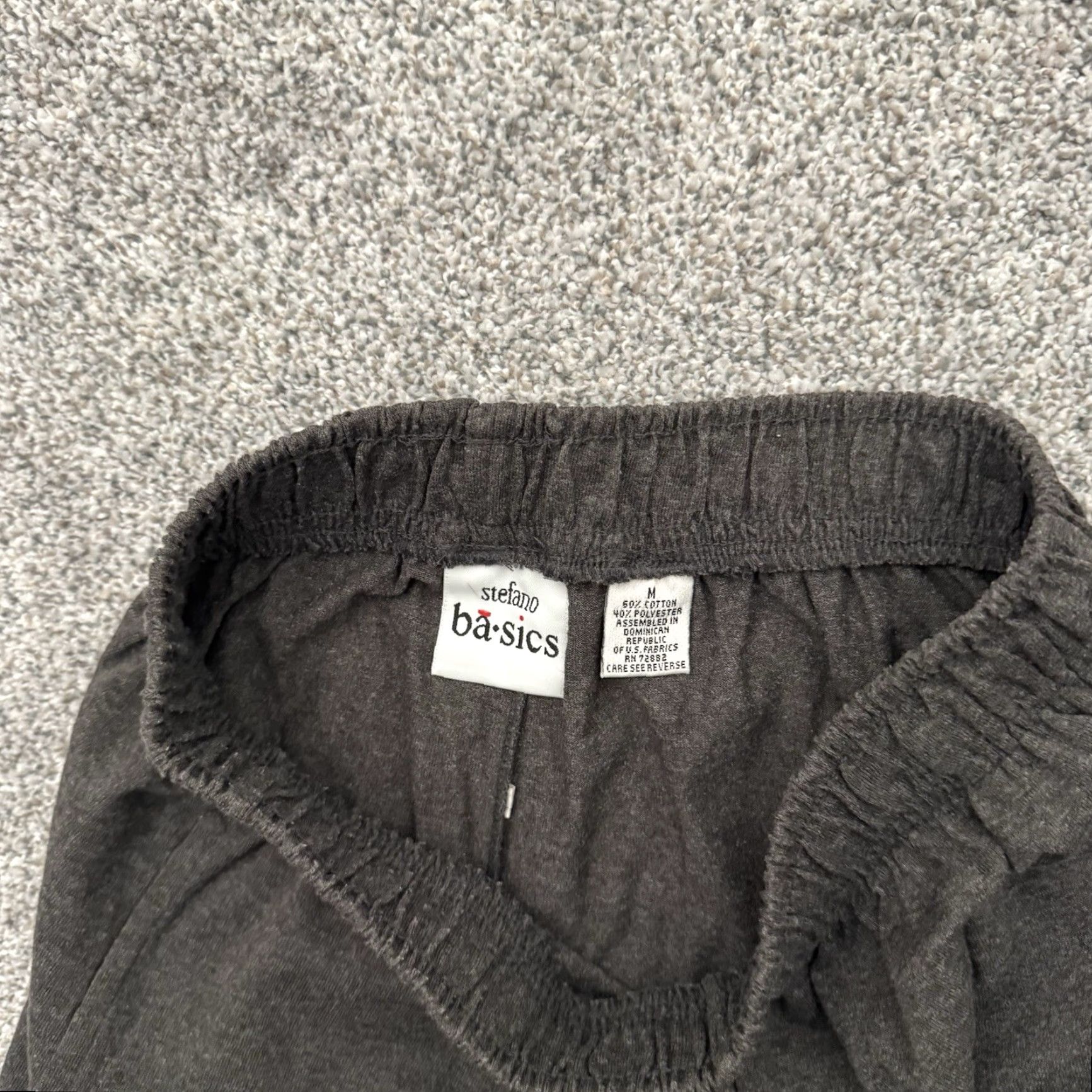 Vintage 90s Vintage Stefano Basics Knit Pants Womens Medium High Rise Elastic Minimalist Jogger Tapered 26.5in Inseam Gray USA 60% Cotton 40% Polyester/ Size 32" / US 10 / IT 46 - 7 Thumbnail