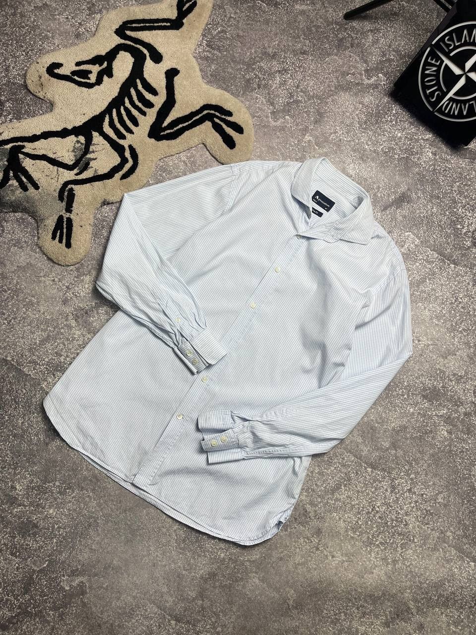 Designer Vintage Aquascutum Stripe Shirt Hype Rare 90s Y2K Size US M / EU 48-50 / 2 - 1 Thumbnail