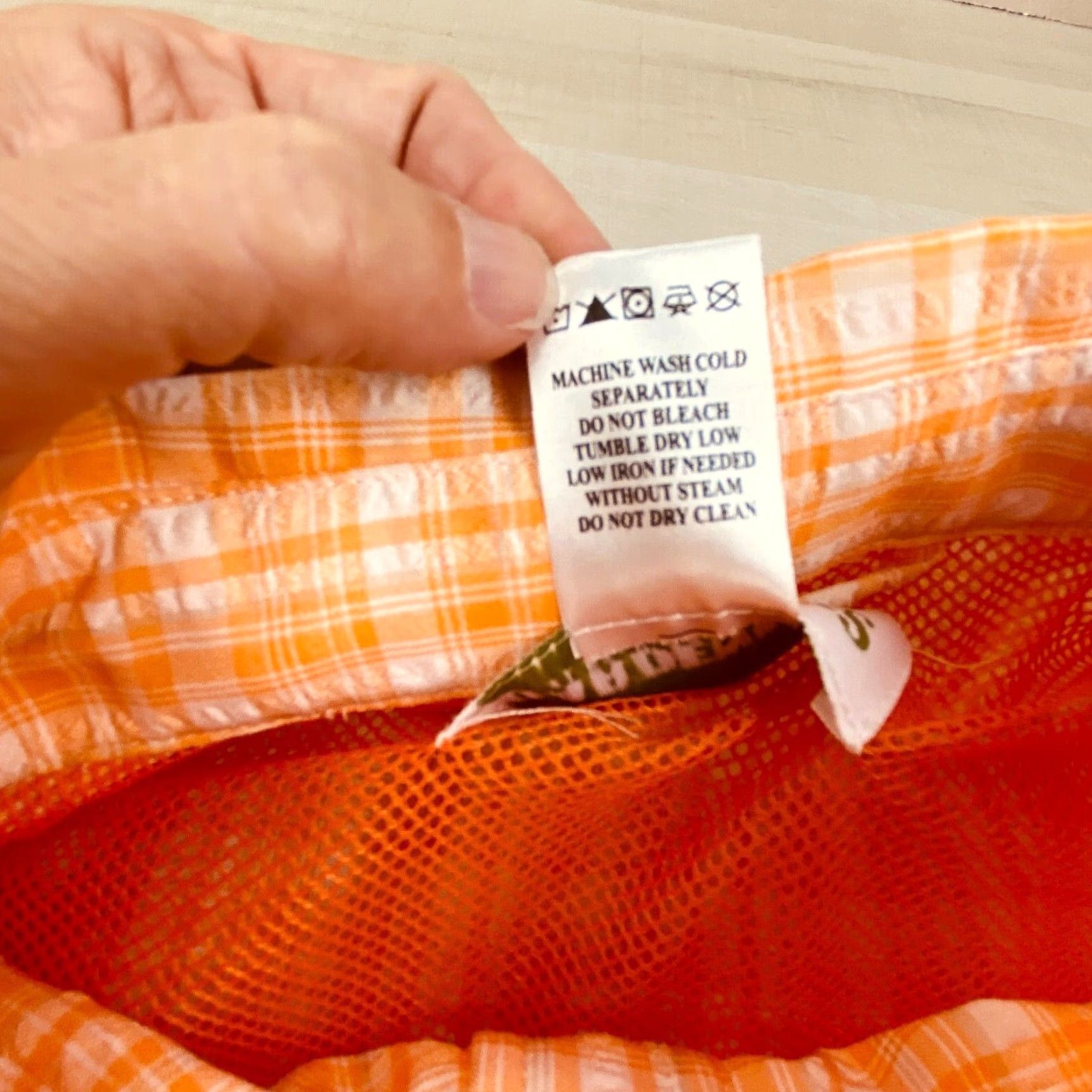 Vintage Gardener's Supply Co Women's Orange Plaid Long Sleeve Button Up Shirt Medium Size M / US 6-8 / IT 42-44 - 4 Thumbnail