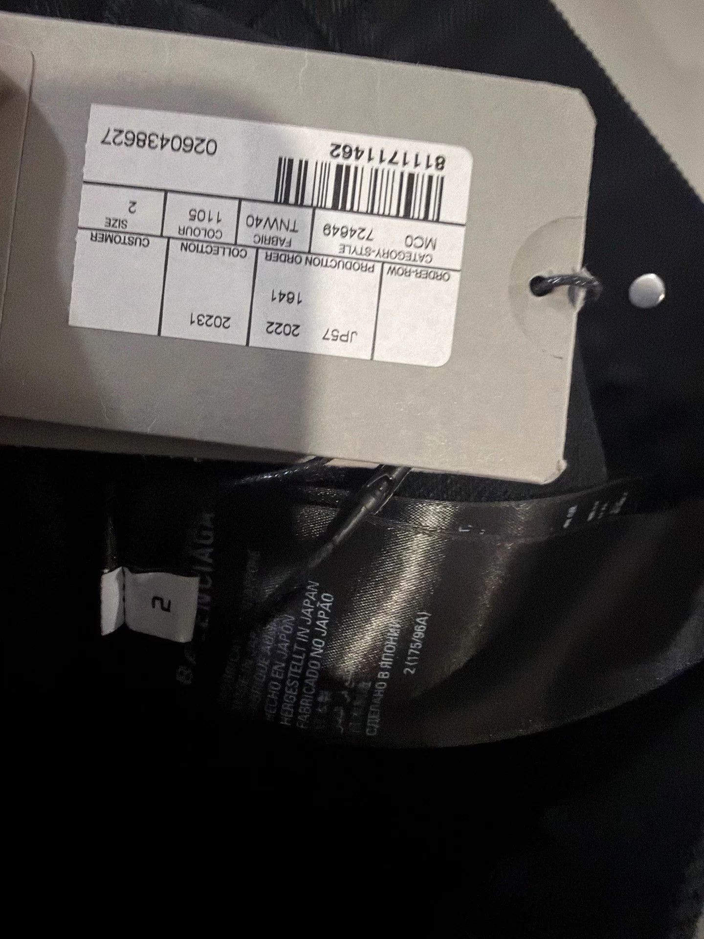 Balenciaga Balenciaga solid lapel oversized men black jacket Size US M / EU 48-50 / 2 - 5 Thumbnail