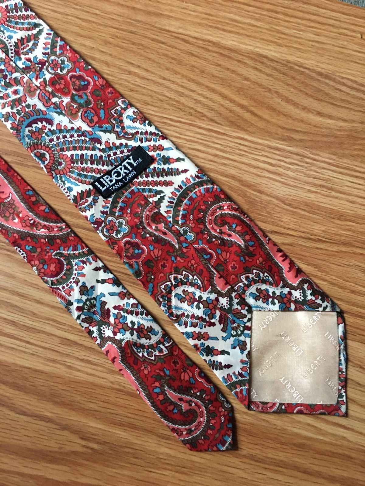 Liberty London Liberty of London Tana Lawn Vintage Floral Cotton Mens Tie Size ONE SIZE - 2 Thumbnail