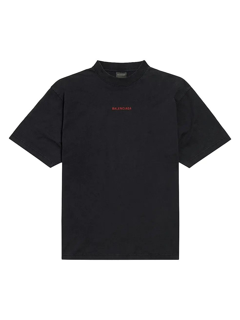 Balenciaga os11x0326 Back Medium Fit T-Shirt in Black Size US L / EU 52-54 / 3 - 1 Thumbnail
