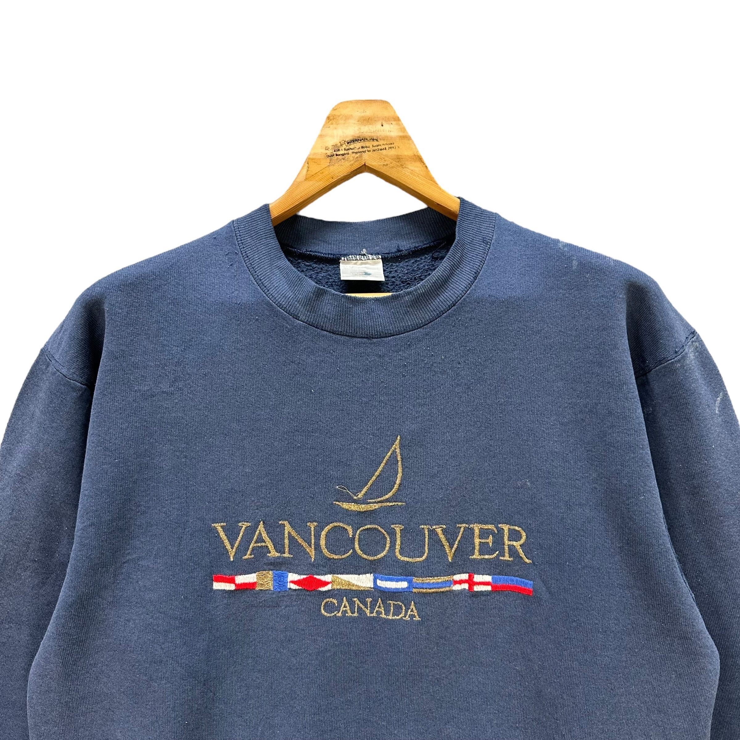 Fruit Of The Loom VANCOUVER CANADA Embroidery Big Logo Sweatshirts #9147-62 Size US M / EU 48-50 / 2 - 2 Thumbnail