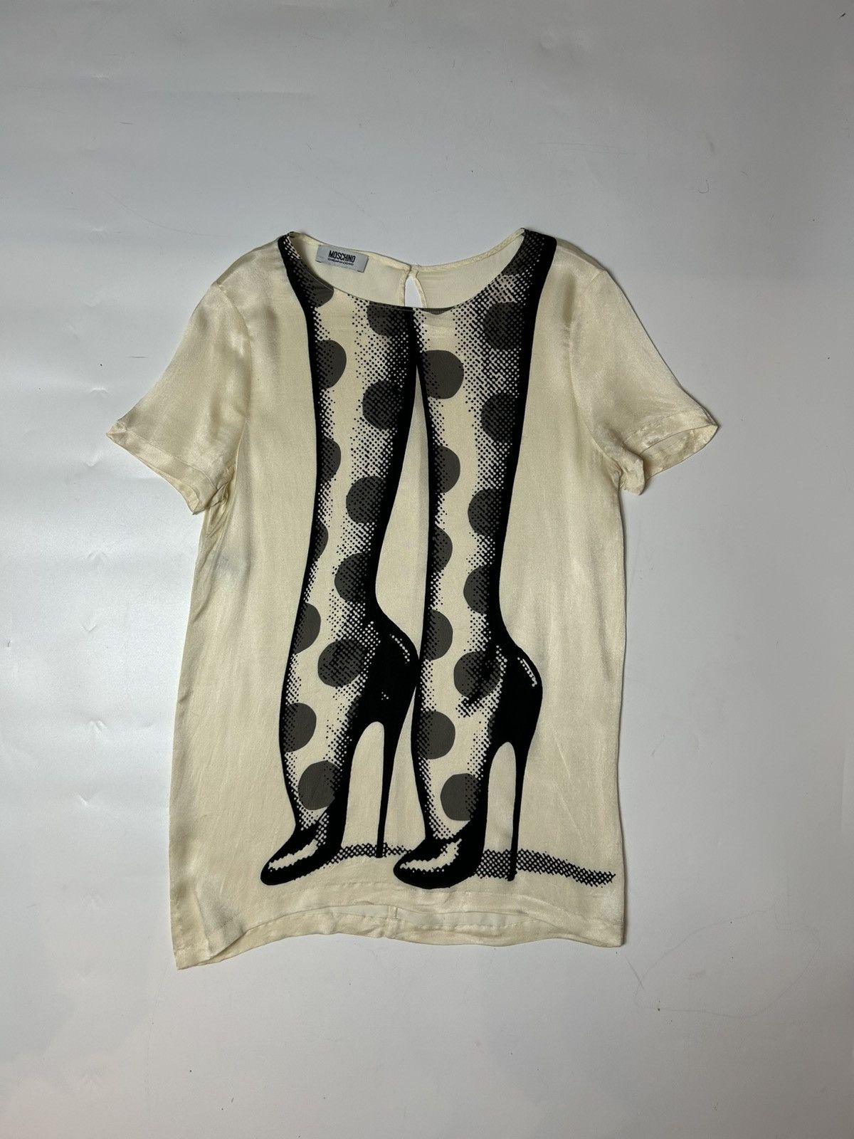 Designer × Moschino × Vintage MOSCHINO SILK SLEEVELESS TOP Size M / US 6-8 / IT 42-44 - 2 Thumbnail