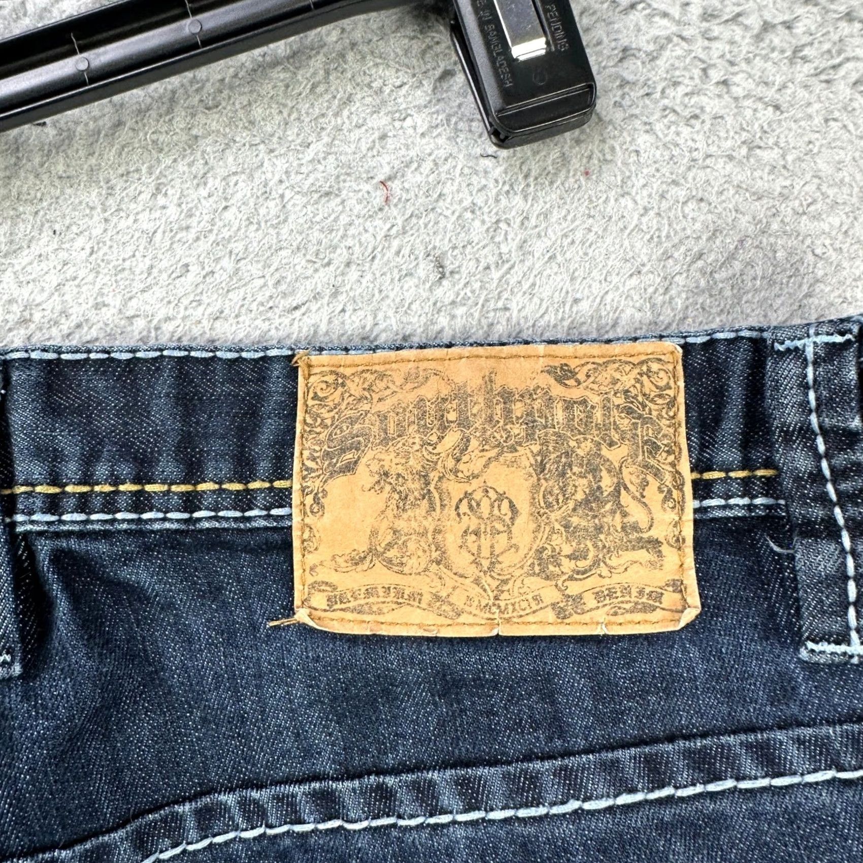 Southpole Southpole Y2K Baggy Jeans 38 Blue Distressed 5 Pockets Denim Pants Mens Straight Jeans Size US 38 / EU 54 - 6 Thumbnail
