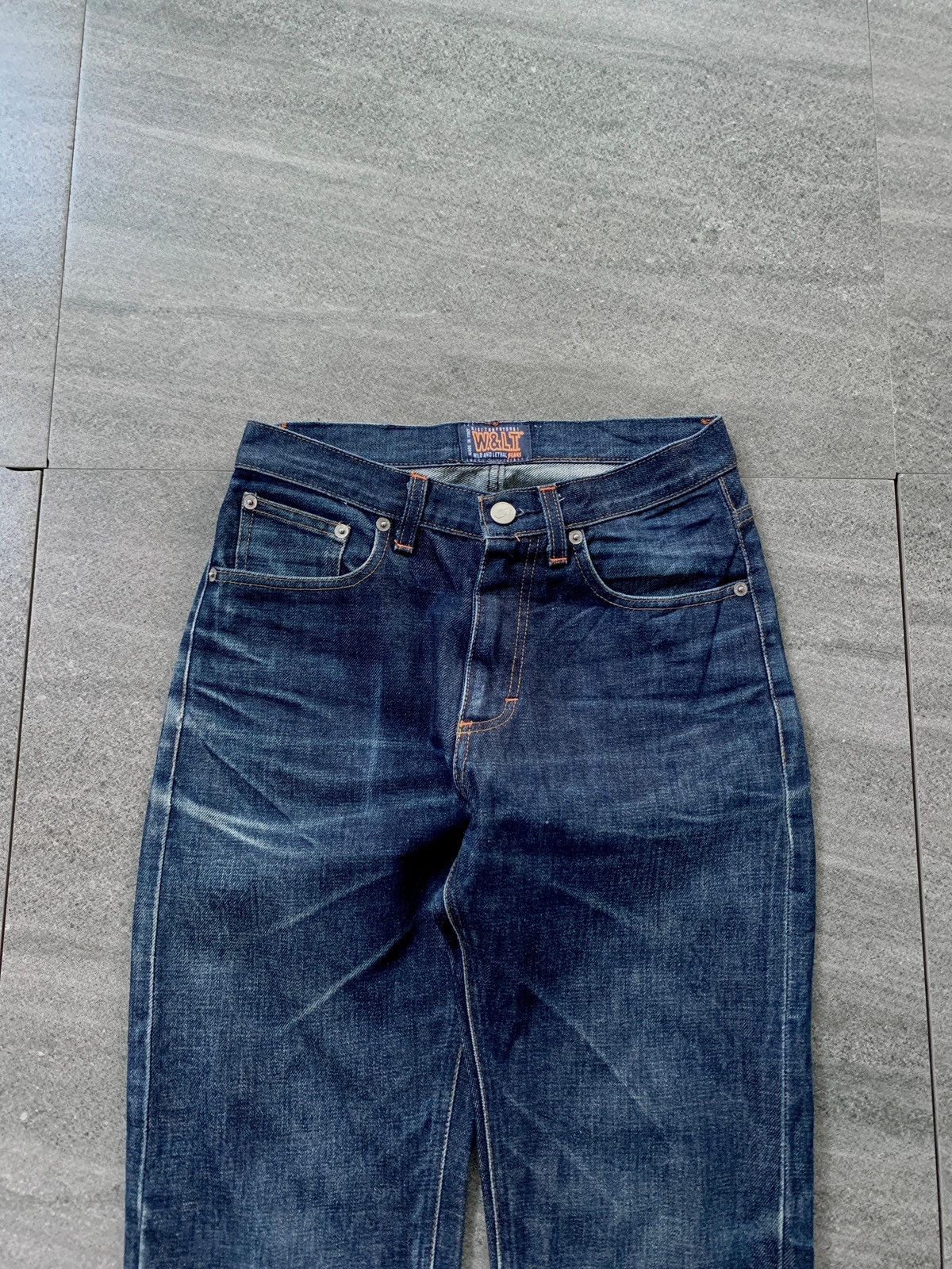 Walter Van Beirendonck FREE TAX! Washed Denim Jeans Size US 28 / EU 44 - 2 Thumbnail