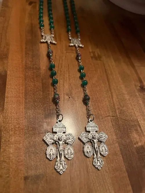 Jewelry St Benedict Crucifix Cross Rosary Necklace Size ONE SIZE - 8 Thumbnail