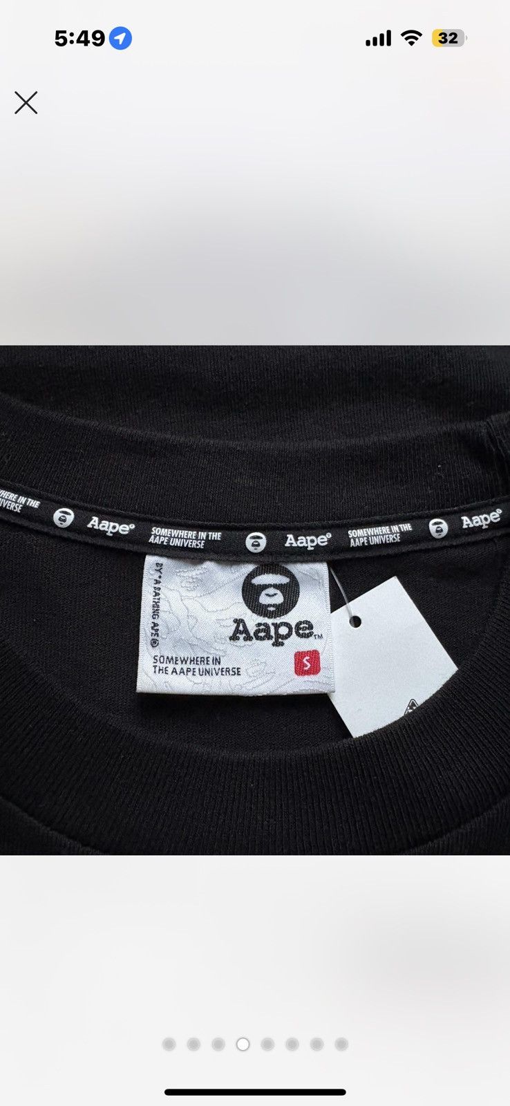 Aape Aape by a bathing ape black tee Size US S / EU 44-46 / 1 - 4 Thumbnail