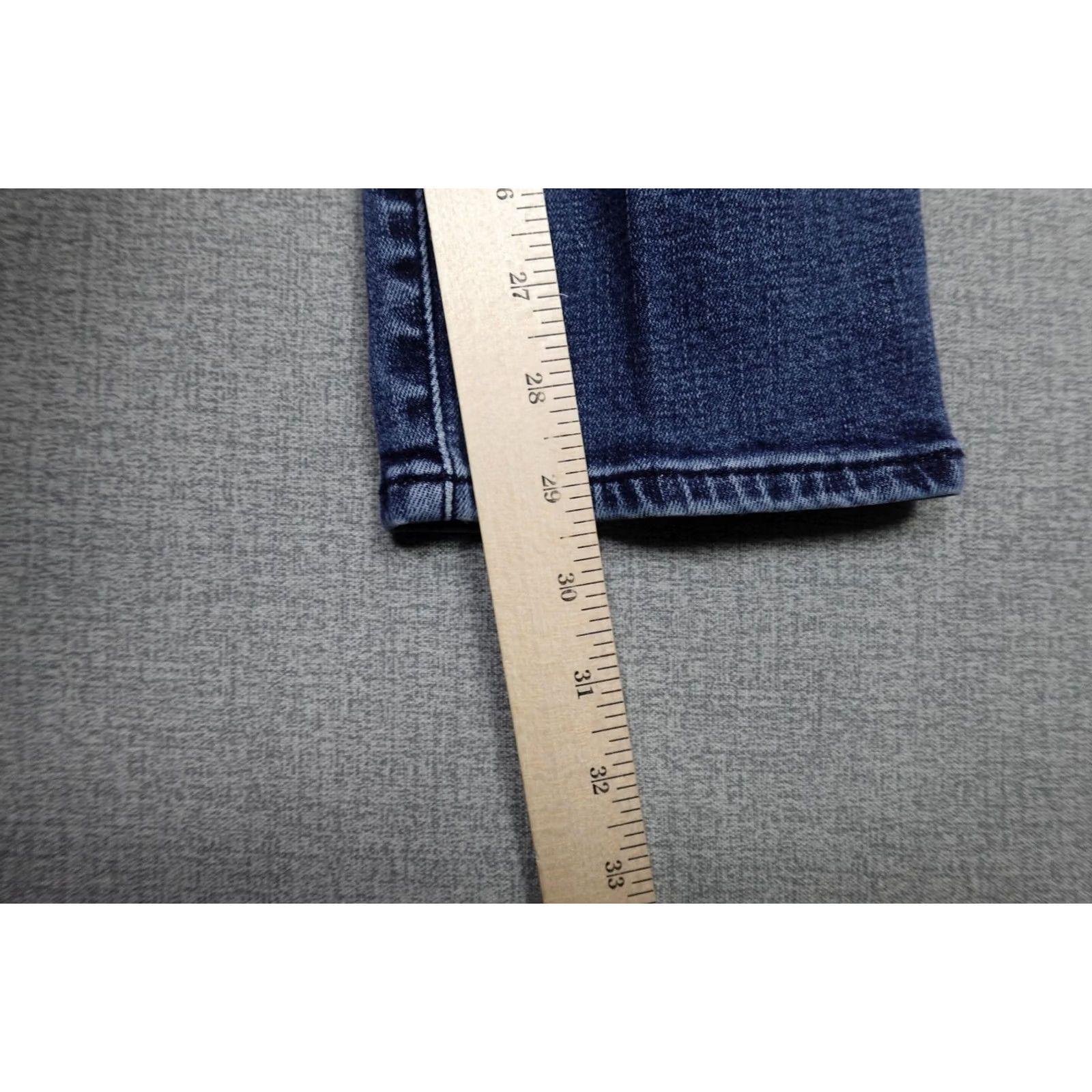 Prana prAna Jeans Mens 32x30 Slim Straight Denim Blue Medium Wash Pocket 5-Pocket Stretch Cotton Blend Zip Fly Size US 32 / EU 48 - 5 Thumbnail