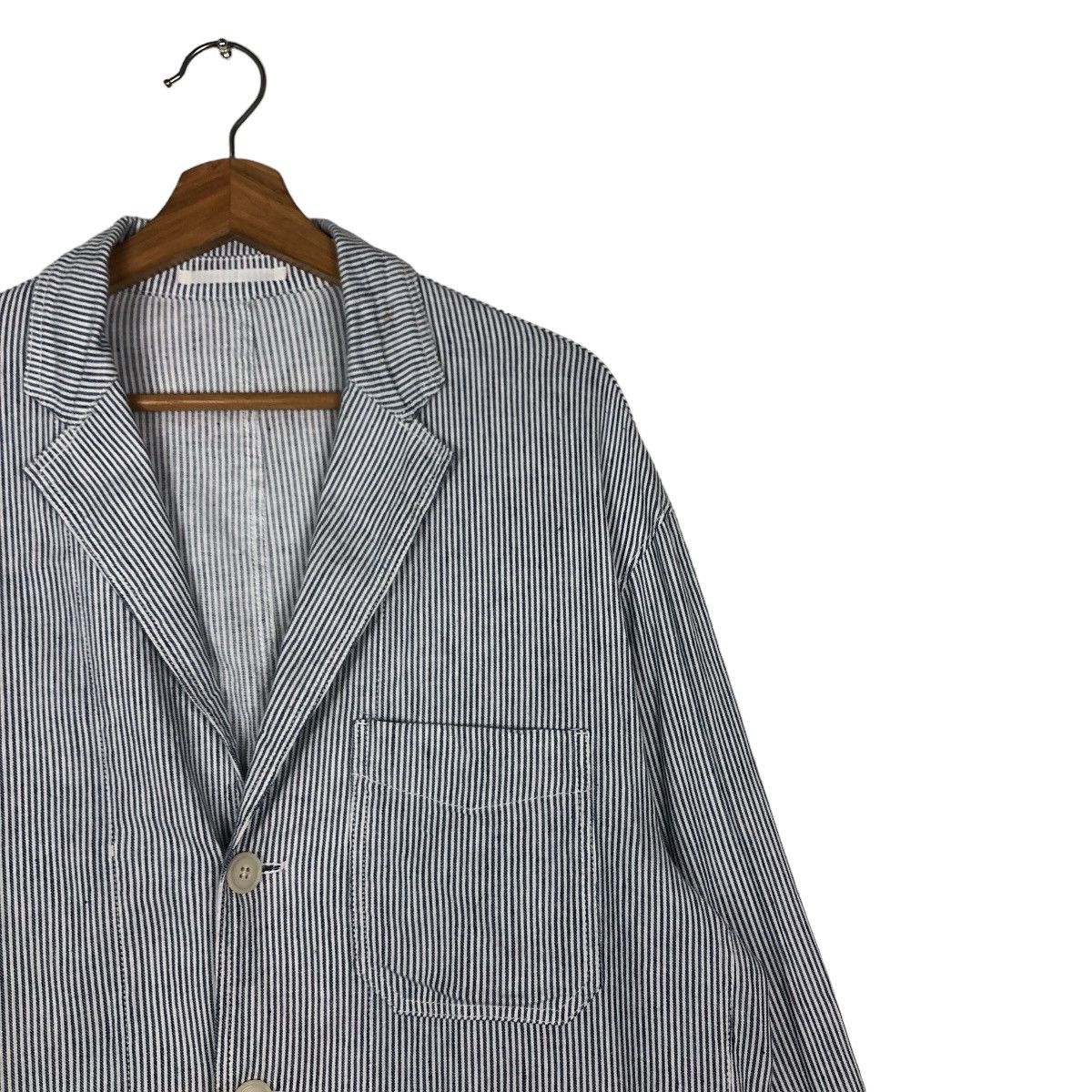 Japanese Brand 🔥Vintage Hickory Chore Jacket Uniqlo Japan Issey Miyake Size US XL / EU 56 / 4 - 6 Thumbnail
