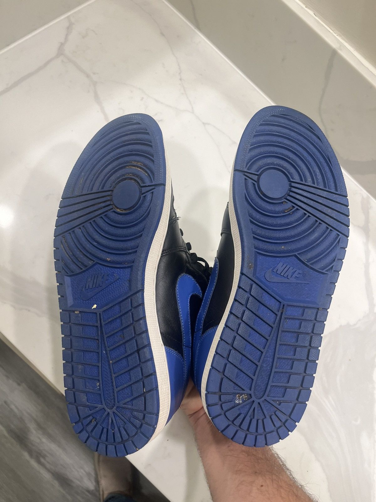 Jordan Brand × Nike 2013 Jordan Retro Black Royal Blue Size US 12 / EU 45 - 5 Thumbnail