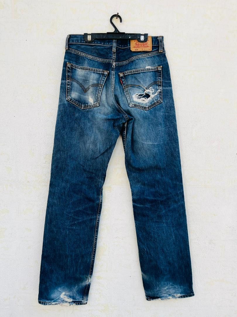 Levi's Vintage Clothing × Vintage Vintage Levis Distressed Japanese Designer Fashion Style Size US 30 / EU 46 - 2 Thumbnail