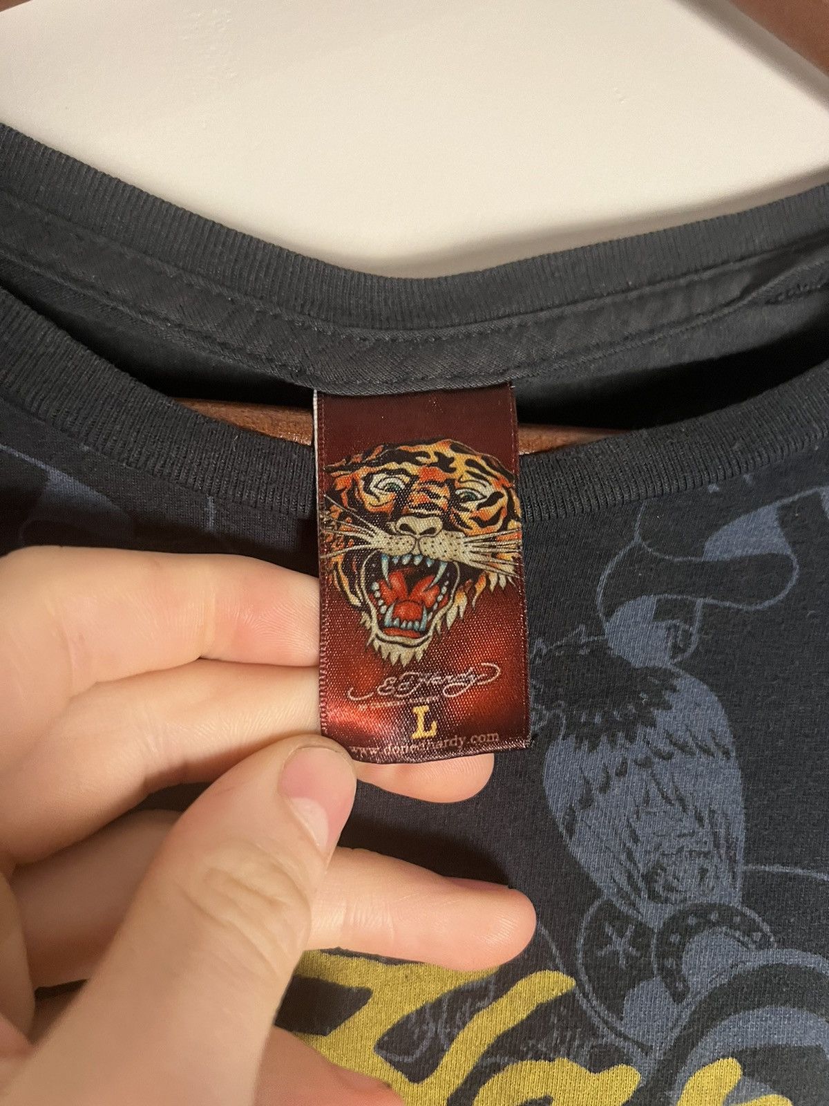 Christian Audigier × Ed Hardy Vintage 🔥RARE🔥 Ed Hardy thrashed longlseeve Size US L / EU 52-54 / 3 - 6 Thumbnail